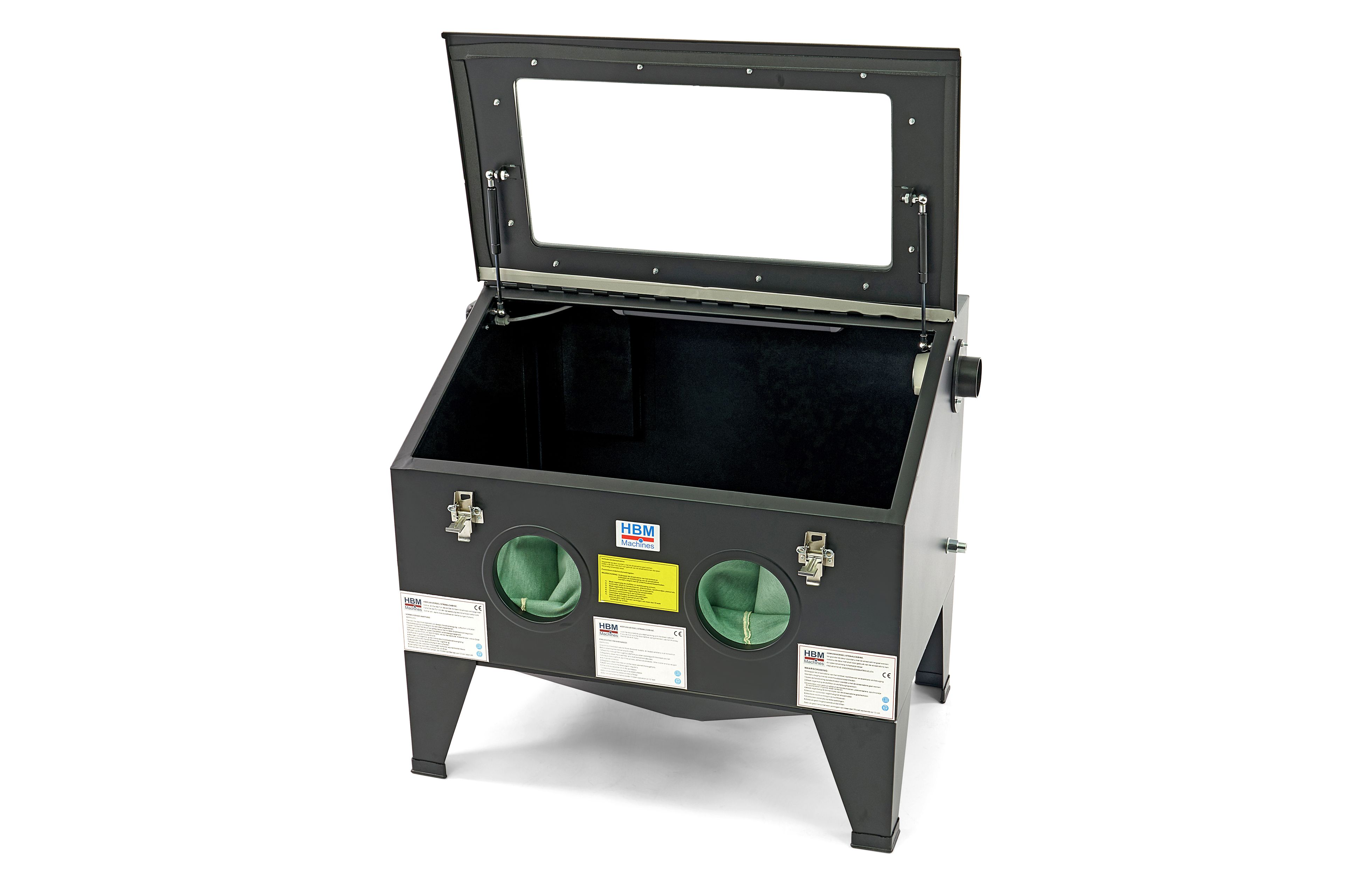 Cabine de sablage HBM SBC 190, chargeur frontal avec ressorts à gaz Image 2