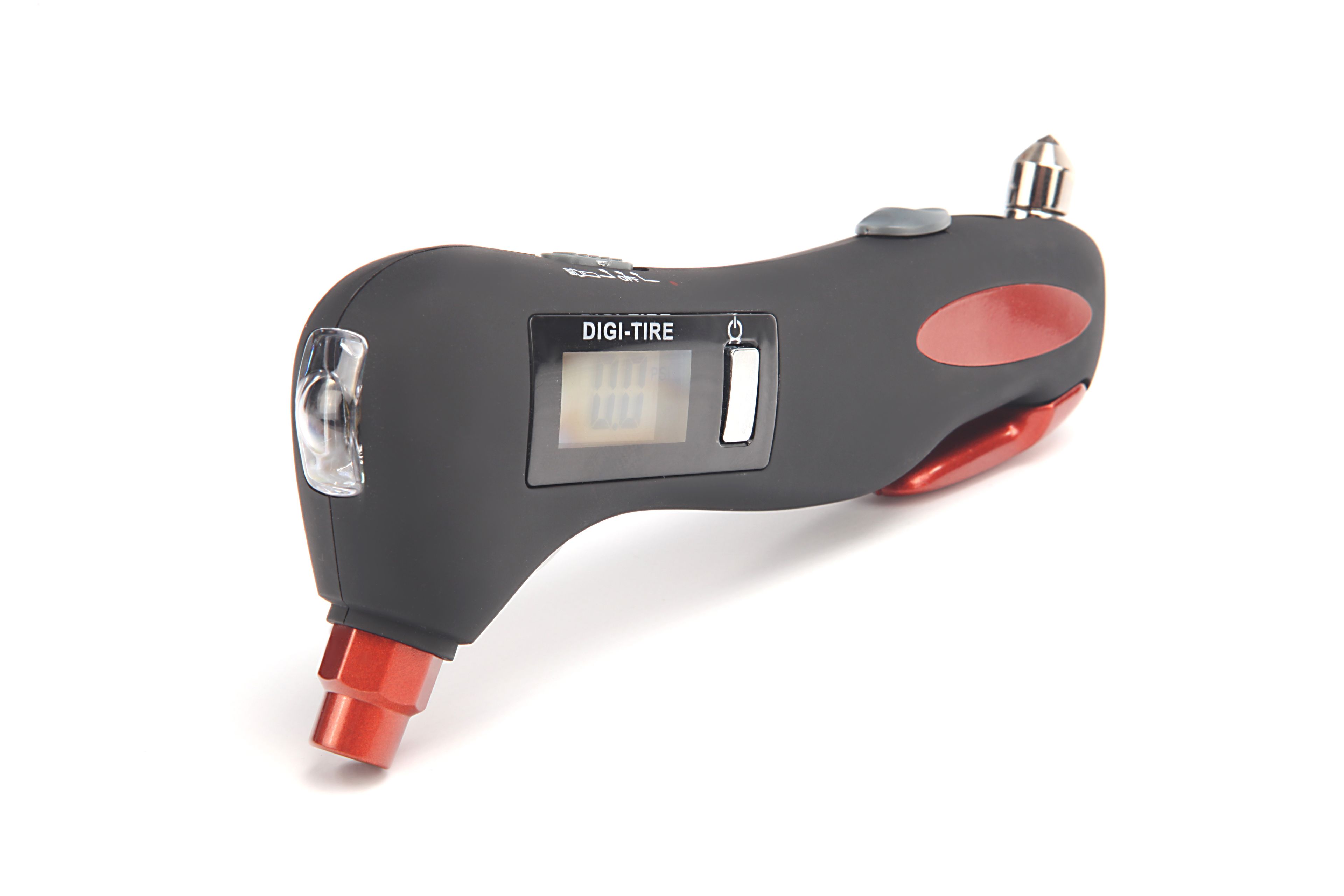 HBM Misuratore digitale di pressione dei pneumatici, Martello di sicurezza, Tagliacinture Image 2