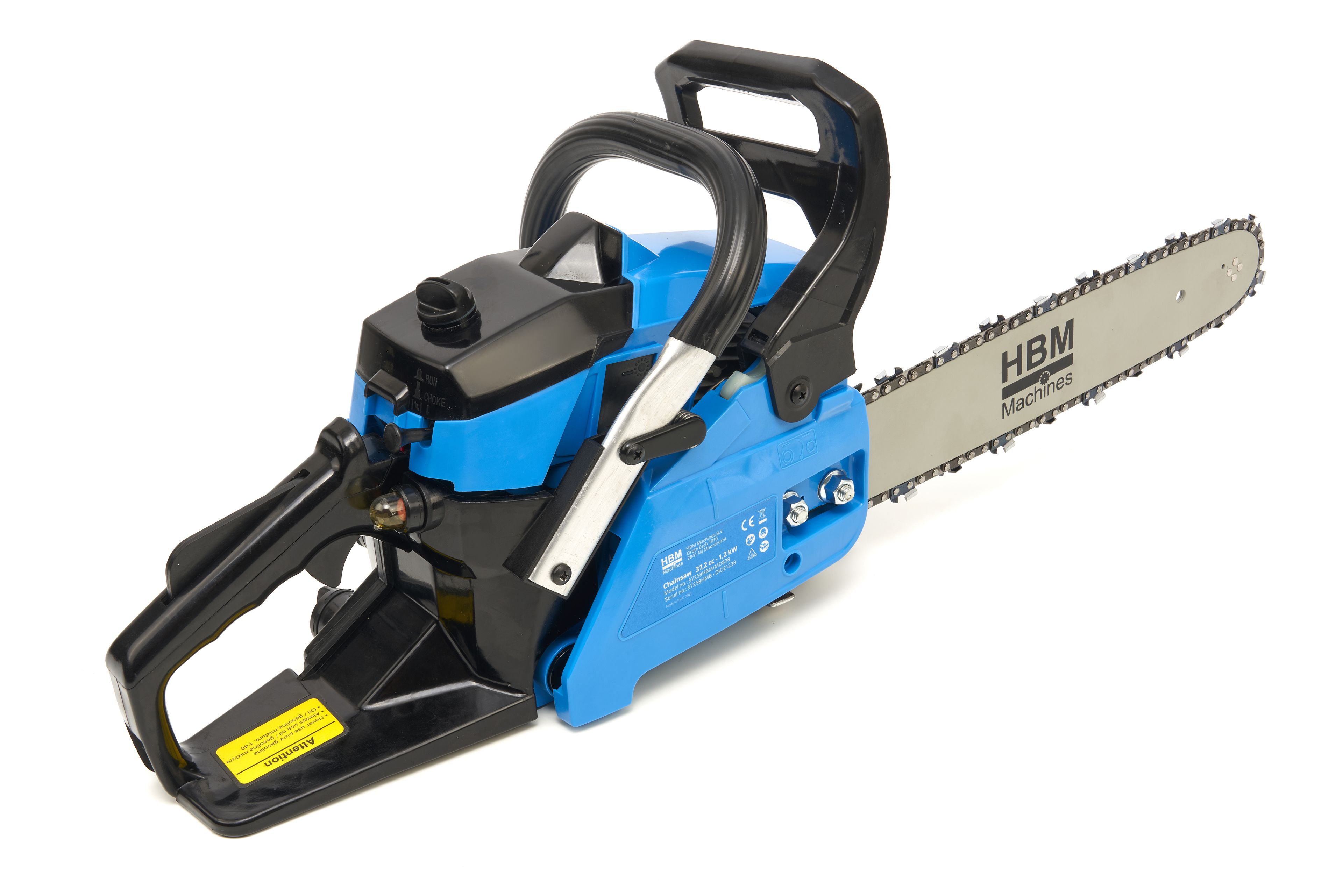 Sierra de cadena HBM 38 cc motor de gasolina de 2 tiempos con hoja de 350 mm Image 3