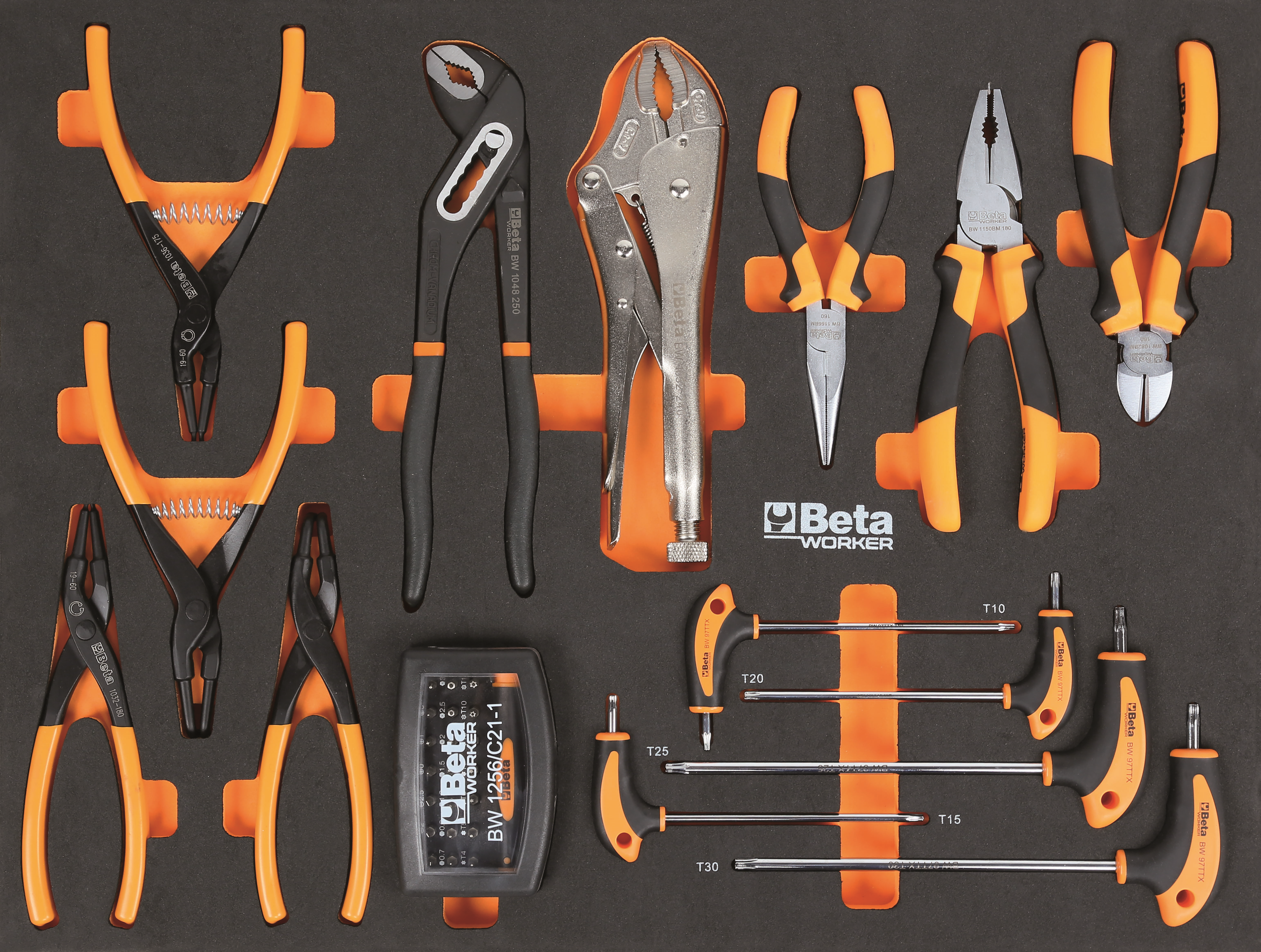 Beta C45PRO 2.0 système d’atelier, plateau bois, avec set d’outils 268 pièces Image 4