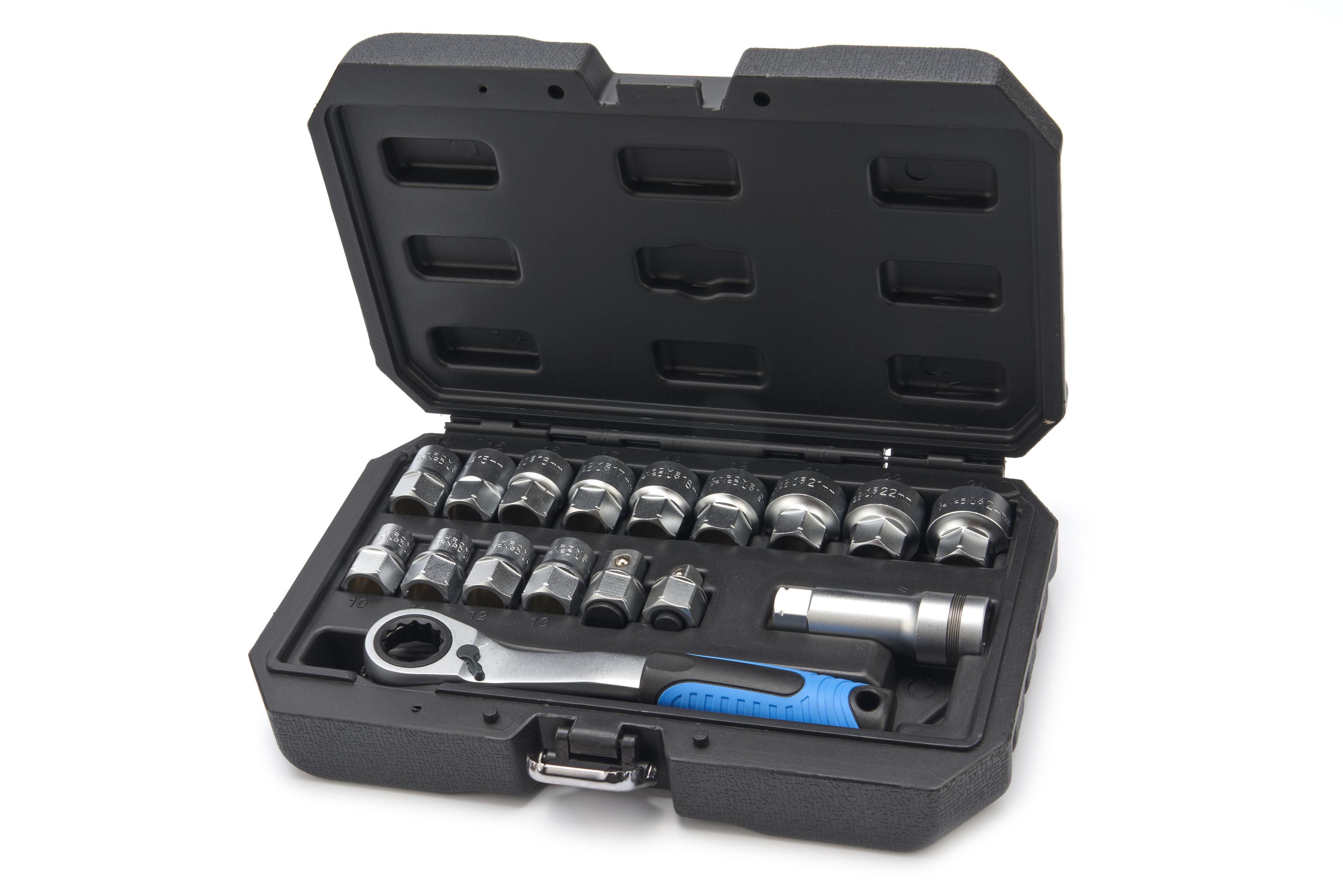 HBM Coffret de 17 Douilles Traversantes