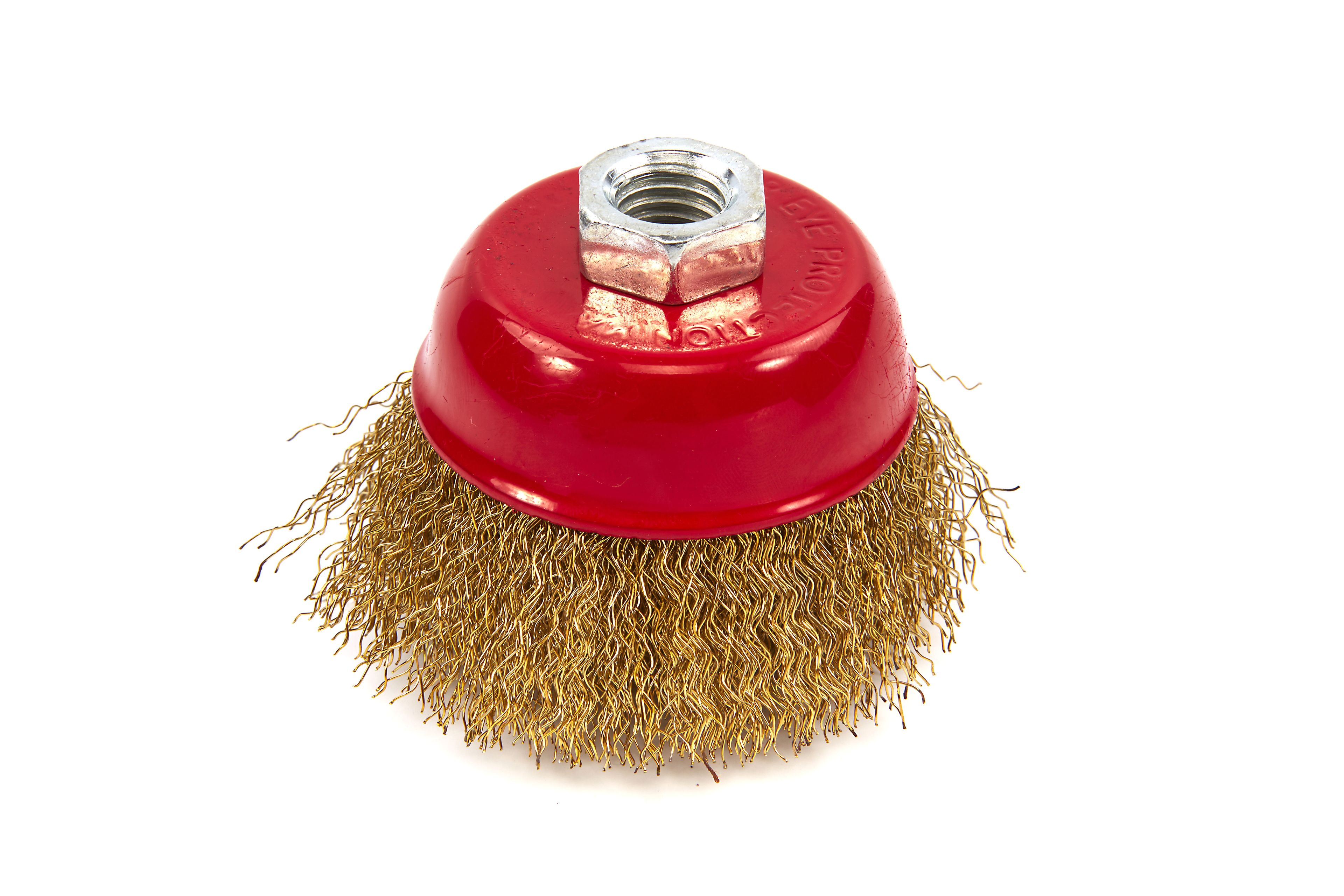 HBM 75 mm Topfbürste mit gewelltem Stahldraht und M14-Befestigung