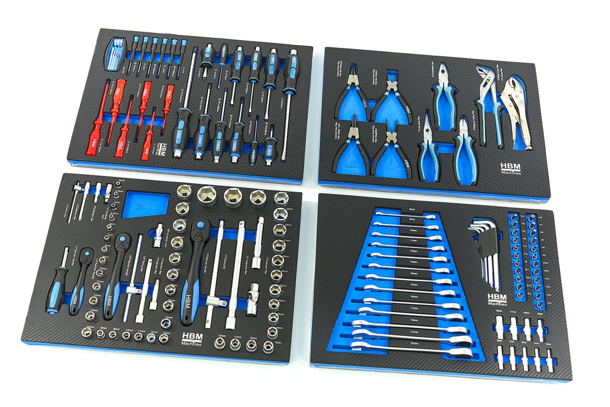 HBM 154 dlg Premium Recambio de herramientas para carro de herramientas - AZUL