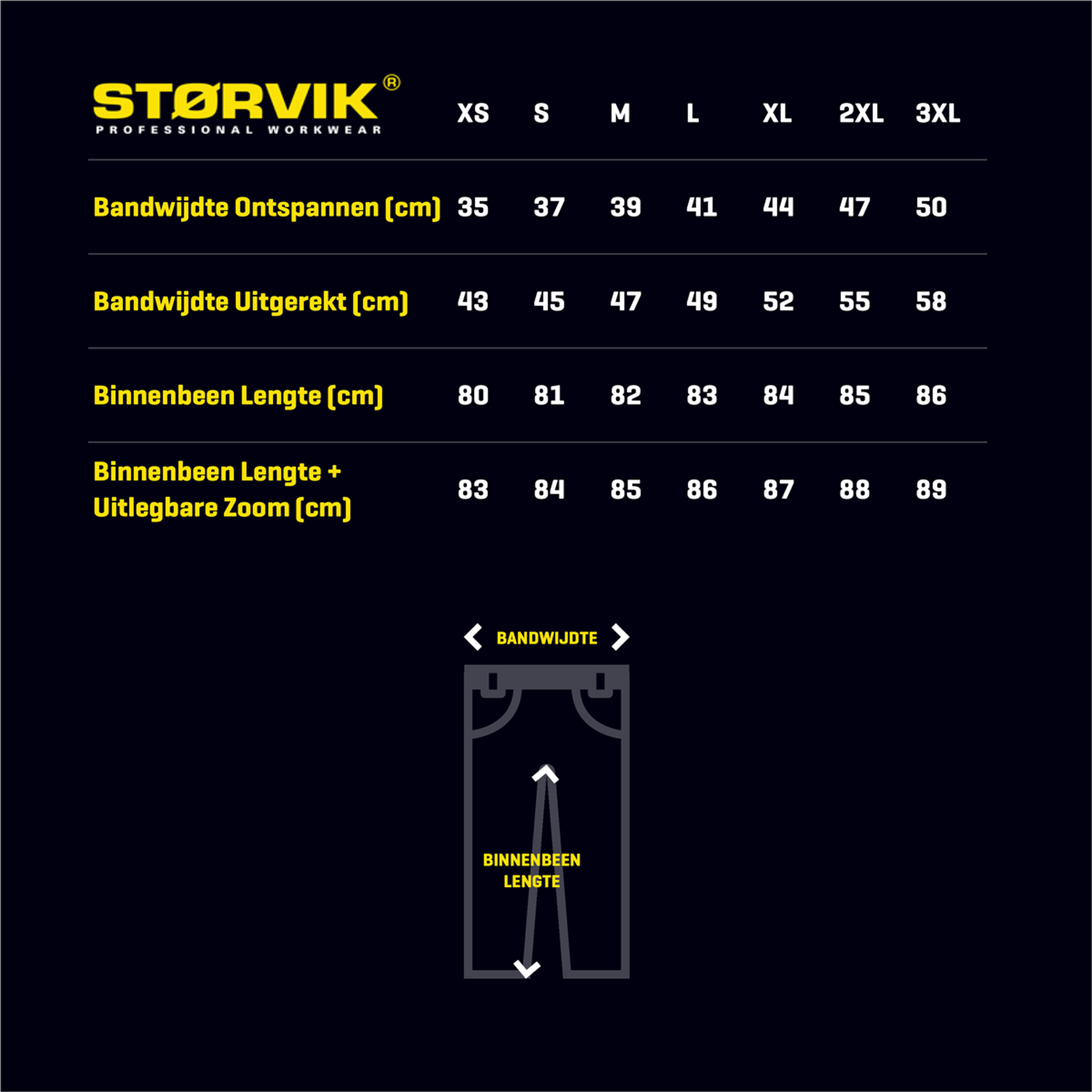 Storvik Tim Stretch Werkbroeken Zwart XS Image 6