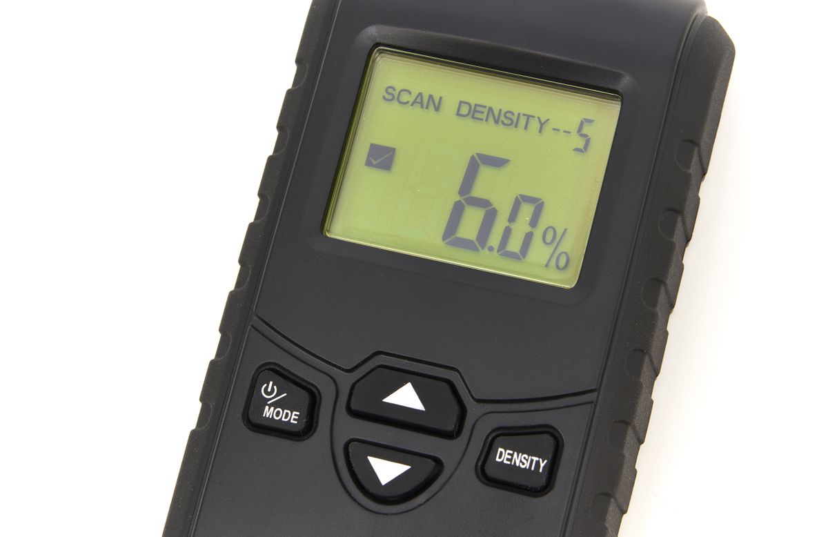 HBM-Feuchtigkeitsmessgerät mit LCD-Anzeige