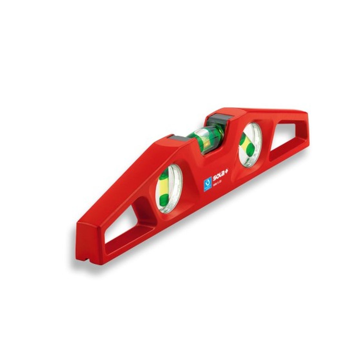 Sola Guss-Aluminium Wasserwaage mit gefräster V-Nut
