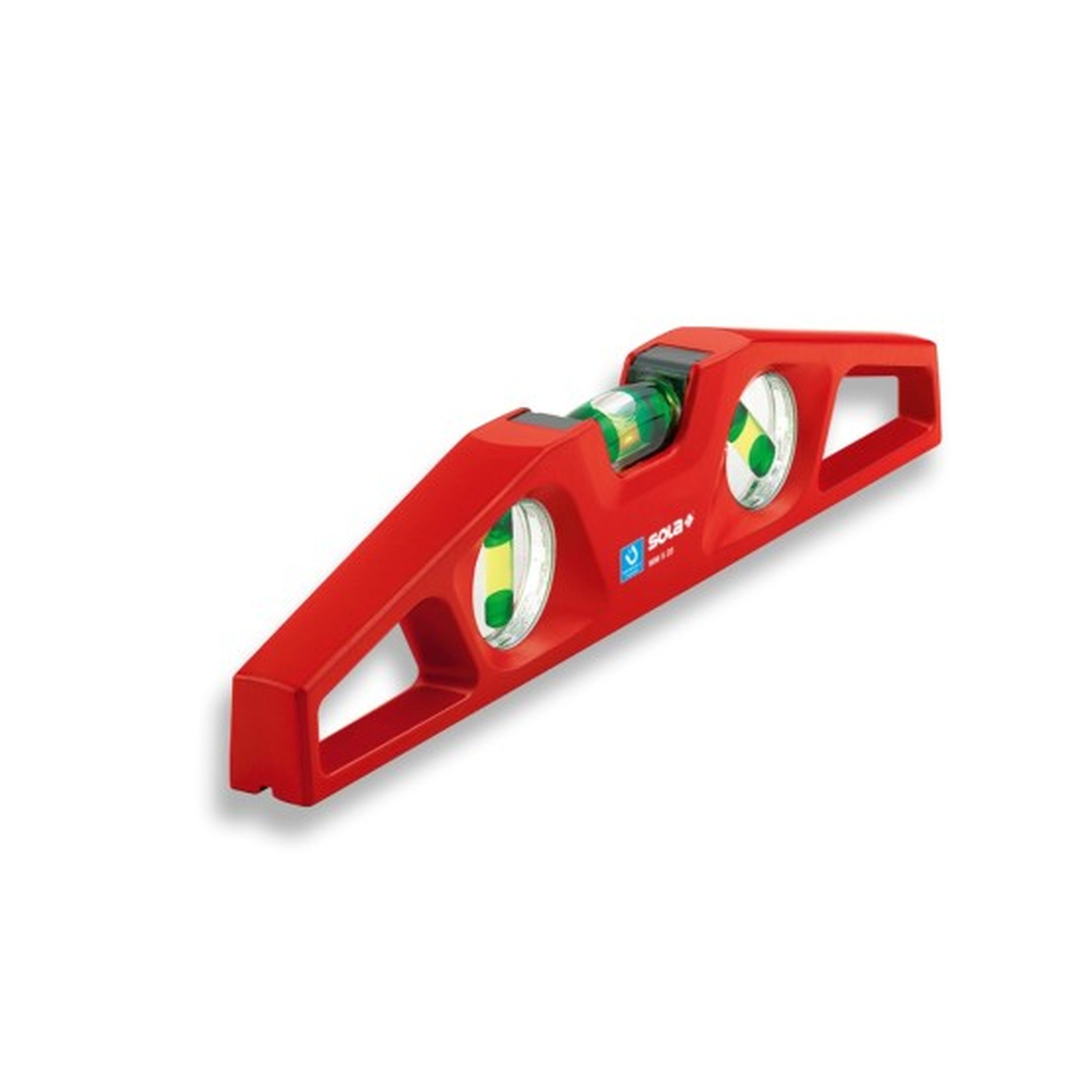 Sola Aluminium waterpas gegoten met gefreesd V-vlak