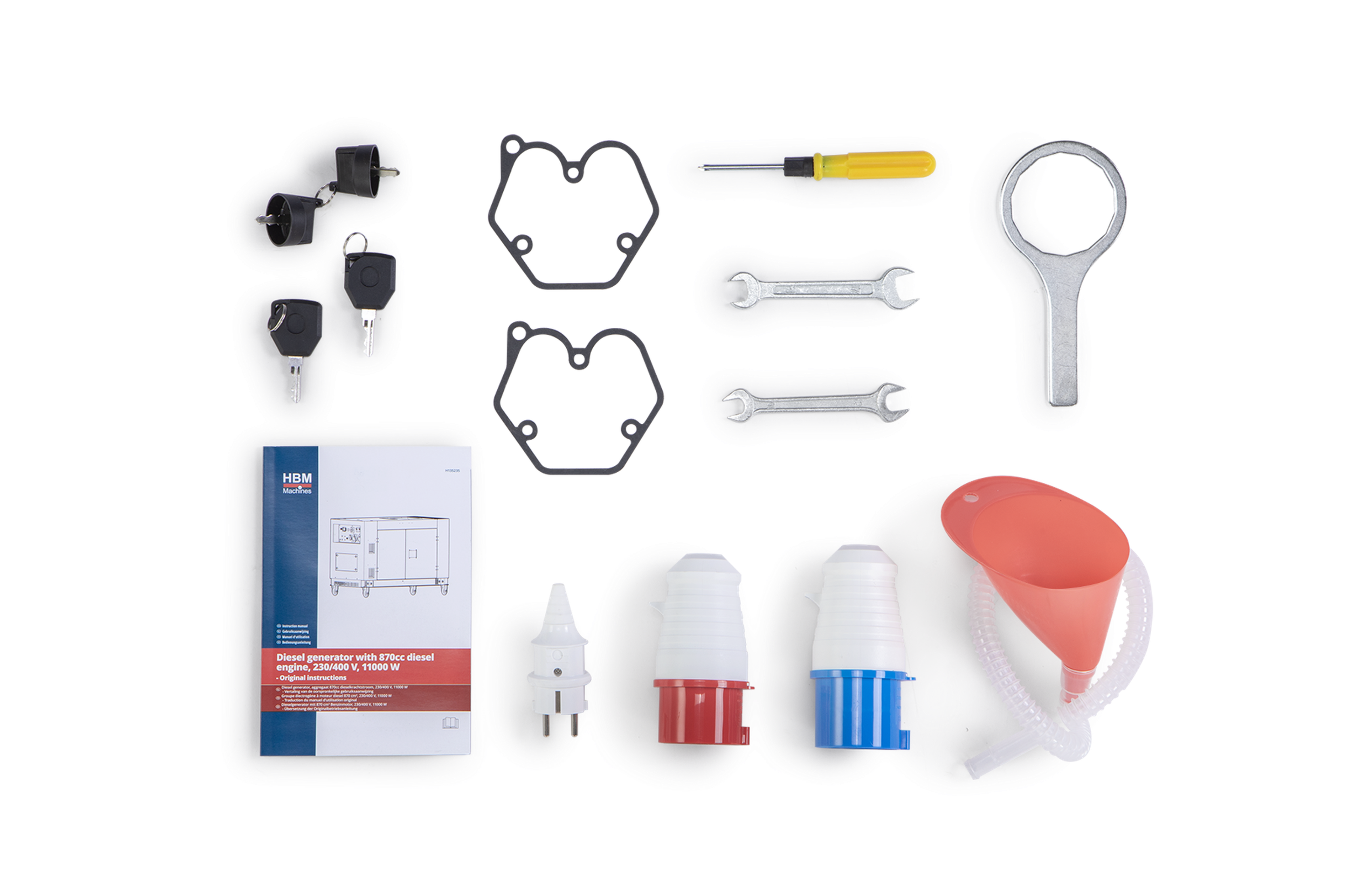 HBM générateur diesel avec moteur diesel de 870 cm³ 230V/400V 11000W Image 12