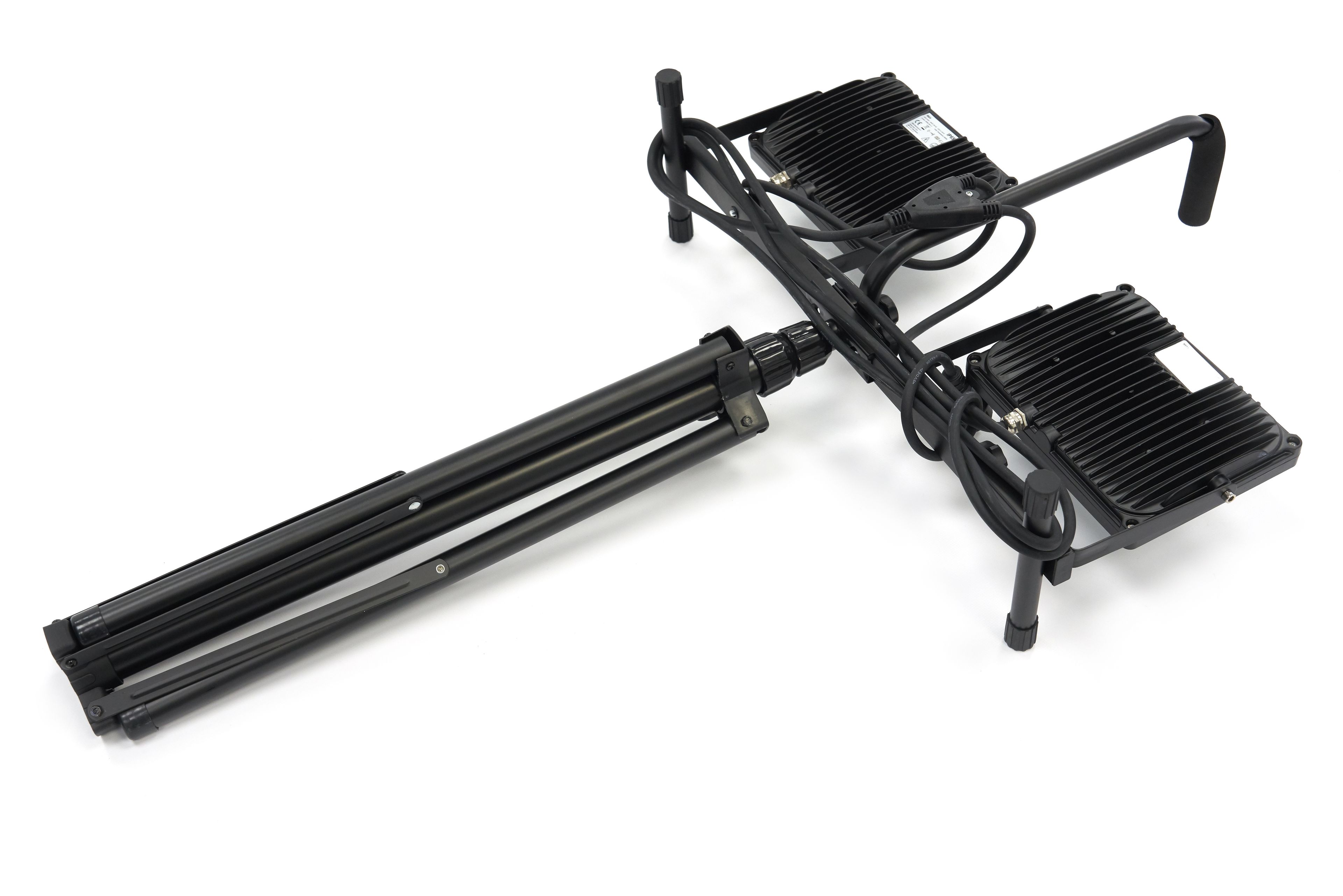 Lámpara de construcción LED doble HBM 2 x 50 vatios – 2 x 4000 lúmenes con trípode Image 9