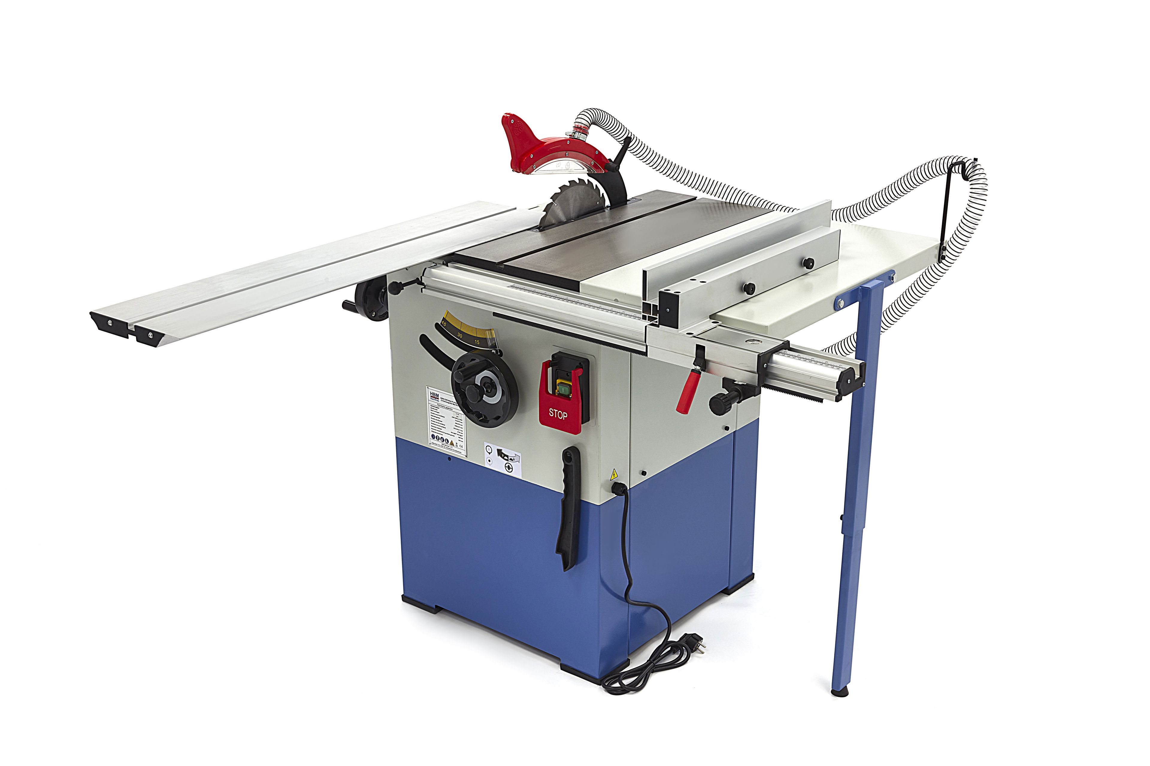 HBM Table de scie circulaire 2200 Watt avec surface à rouleaux Image 7