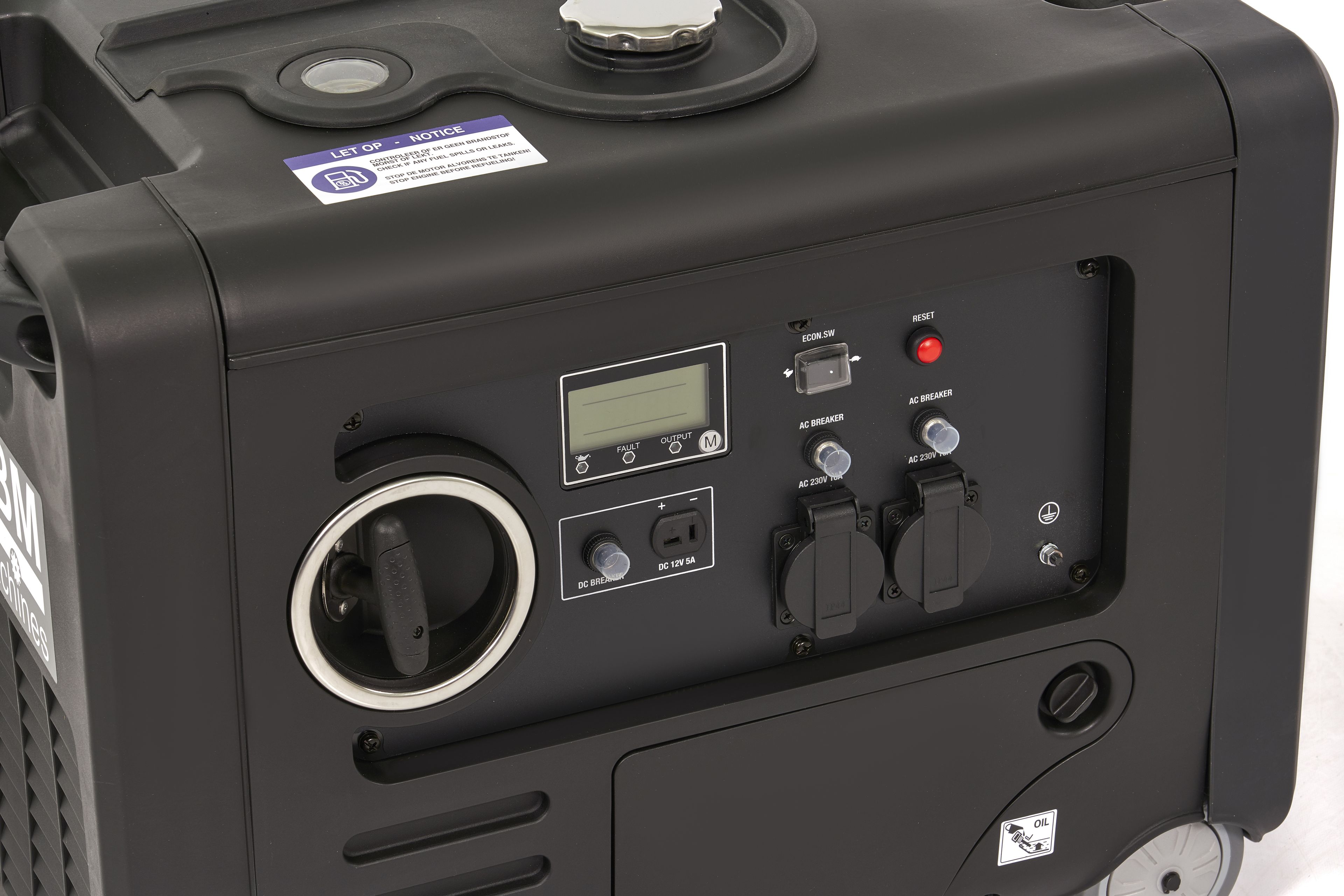 HBM Inverter-Generator mit 223 cm³ Benzinmotor 2×230V/2×12V 4000W Image 6