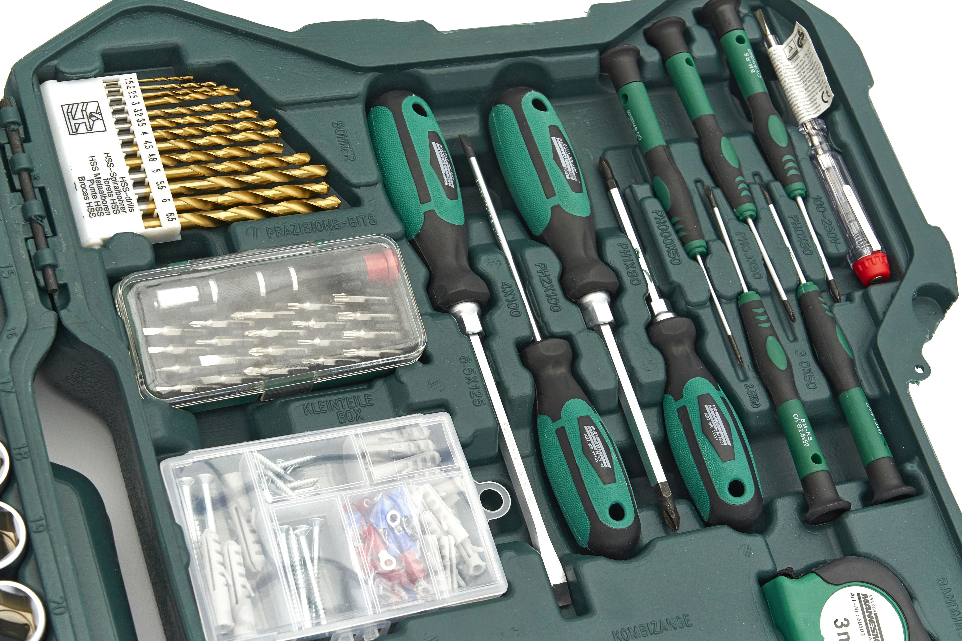 Mannesmann Professionele 303-delige Gereedschapkoffer - Gereedschapsset Image 8