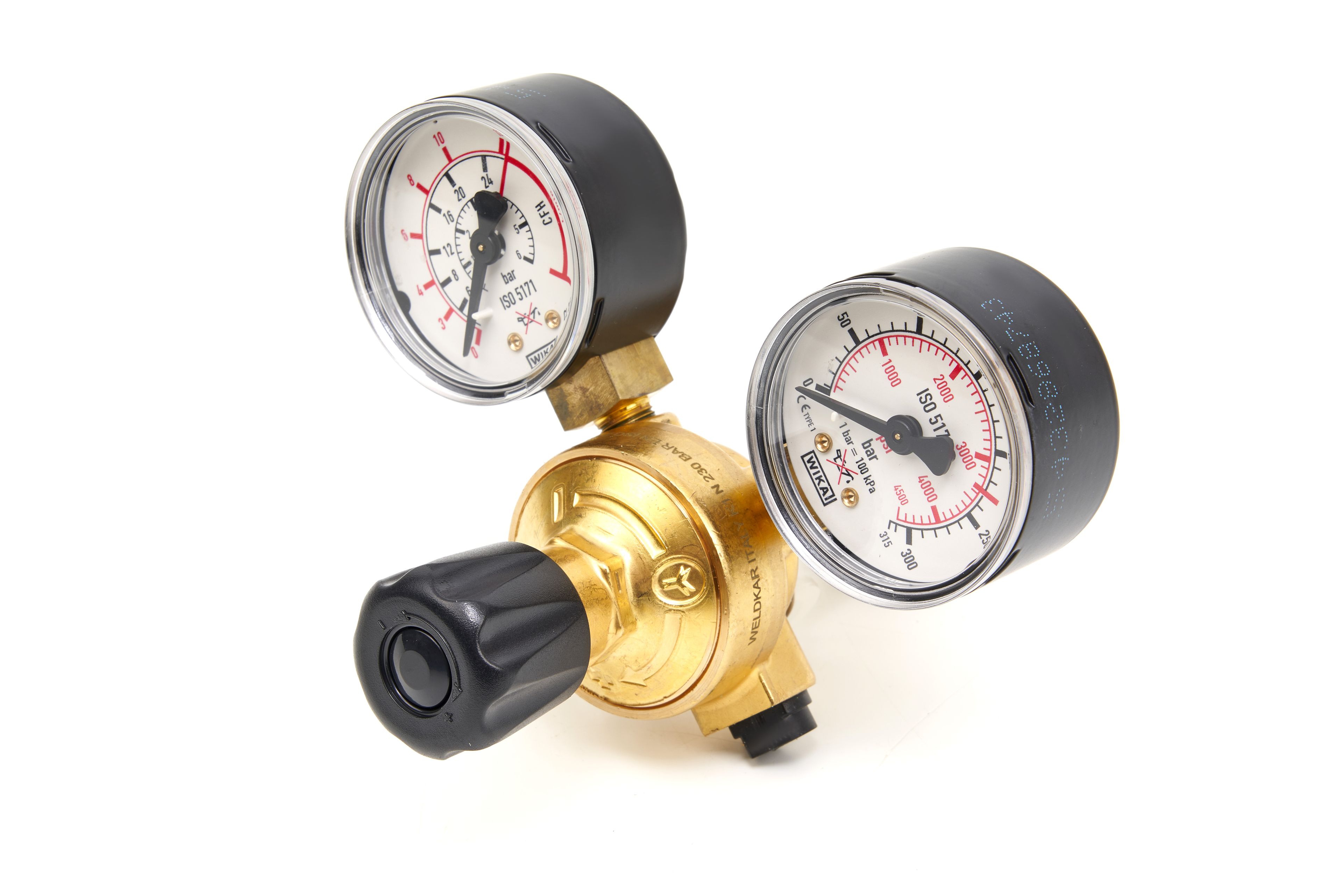HBM Druckminderer mit Doppelmanometer W21.8 x 1/14” R (belgischer Anschluss) Image 2