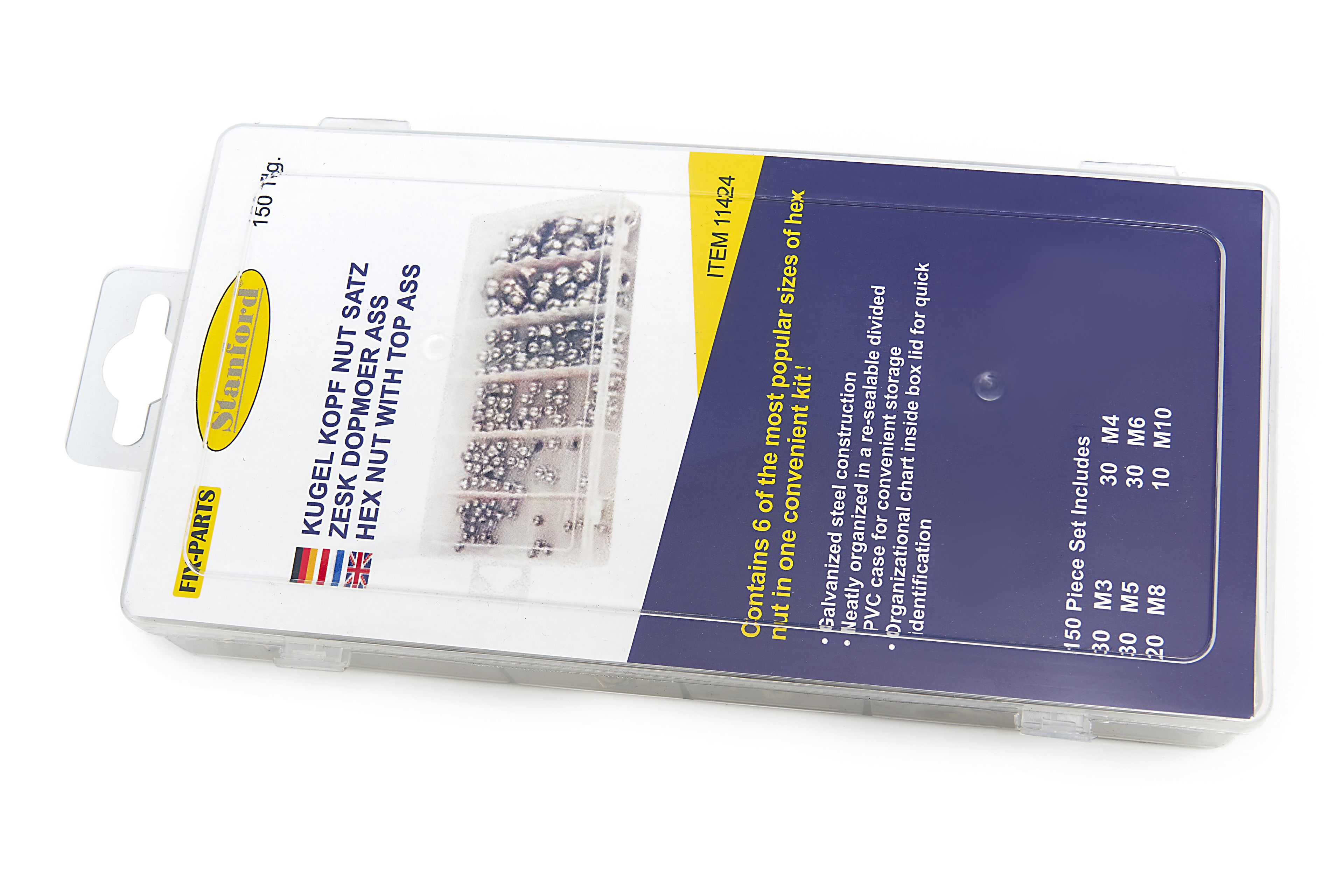 HBM 150-teiliges Sortiment von Innensechskantmuttern Image 3