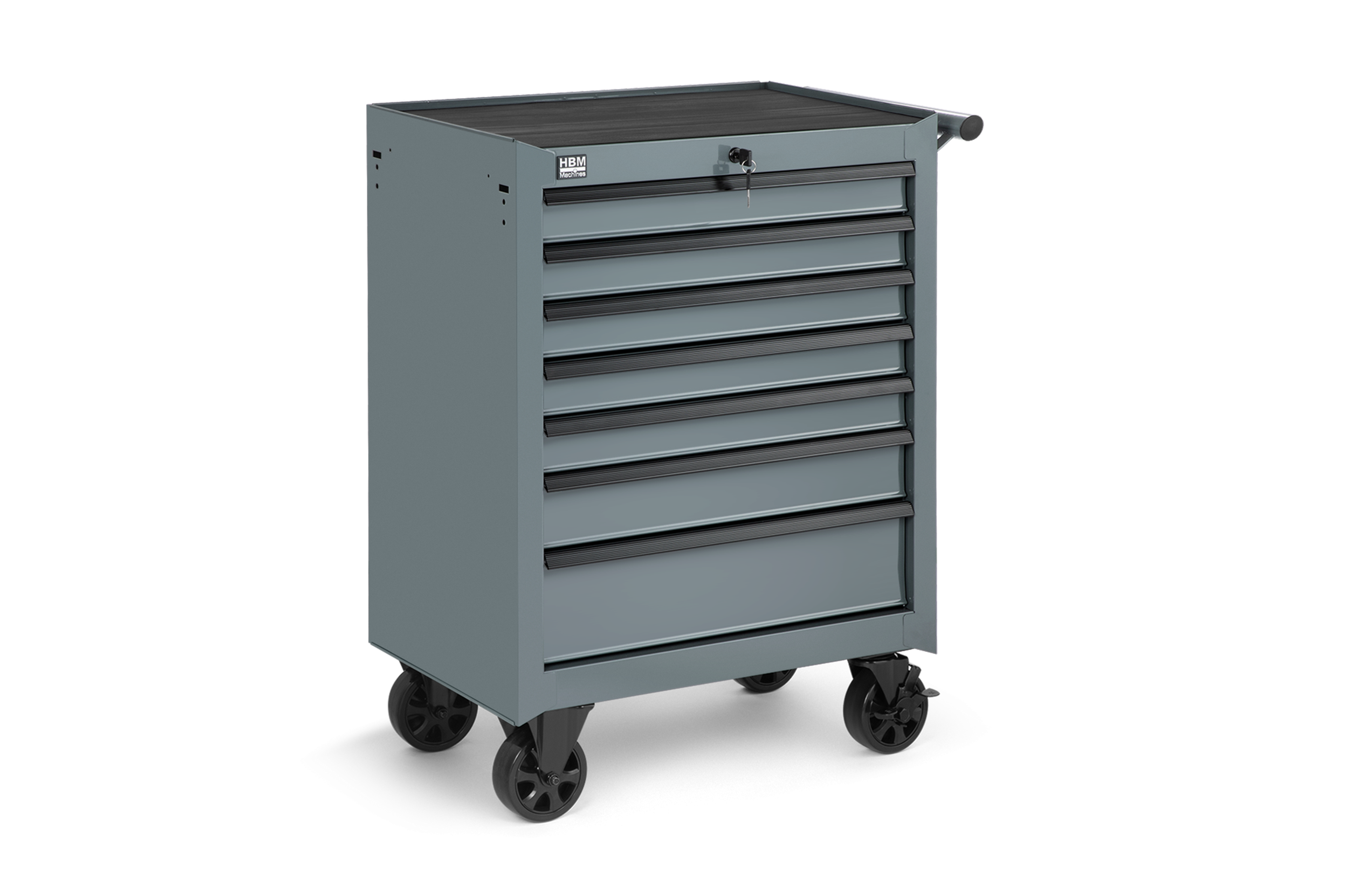 HBM Chariot à outils 7 tiroirs, gris Image 3