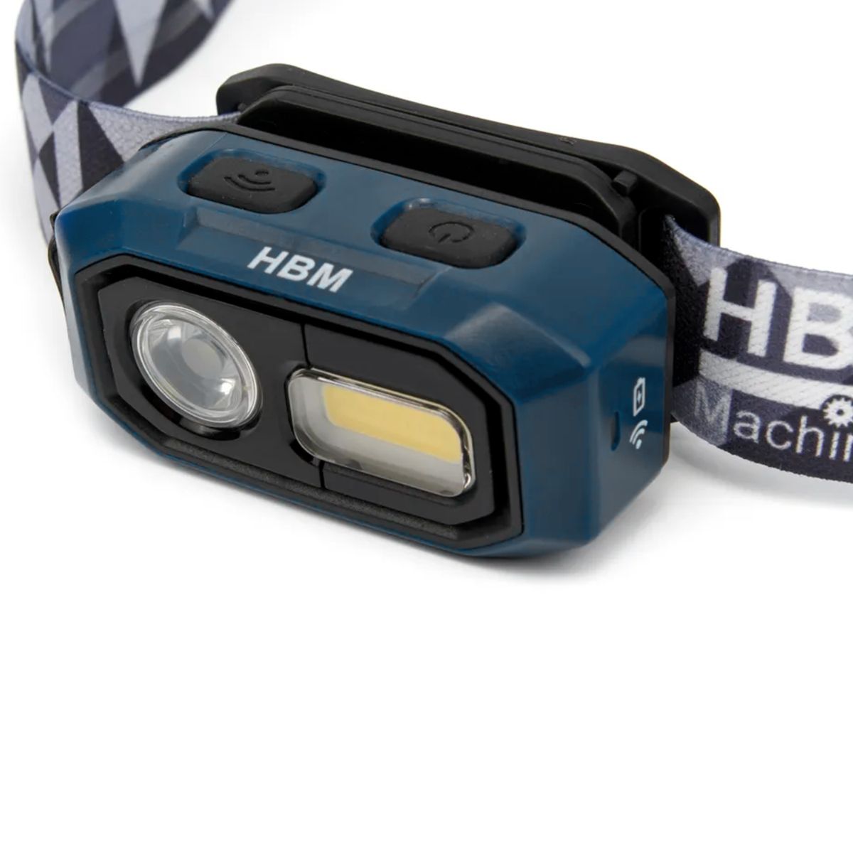 HBM wiederaufladbare Stirnlampe mit Bewegungssensor 480 Lumen, 3 Funktionen, dimmbar