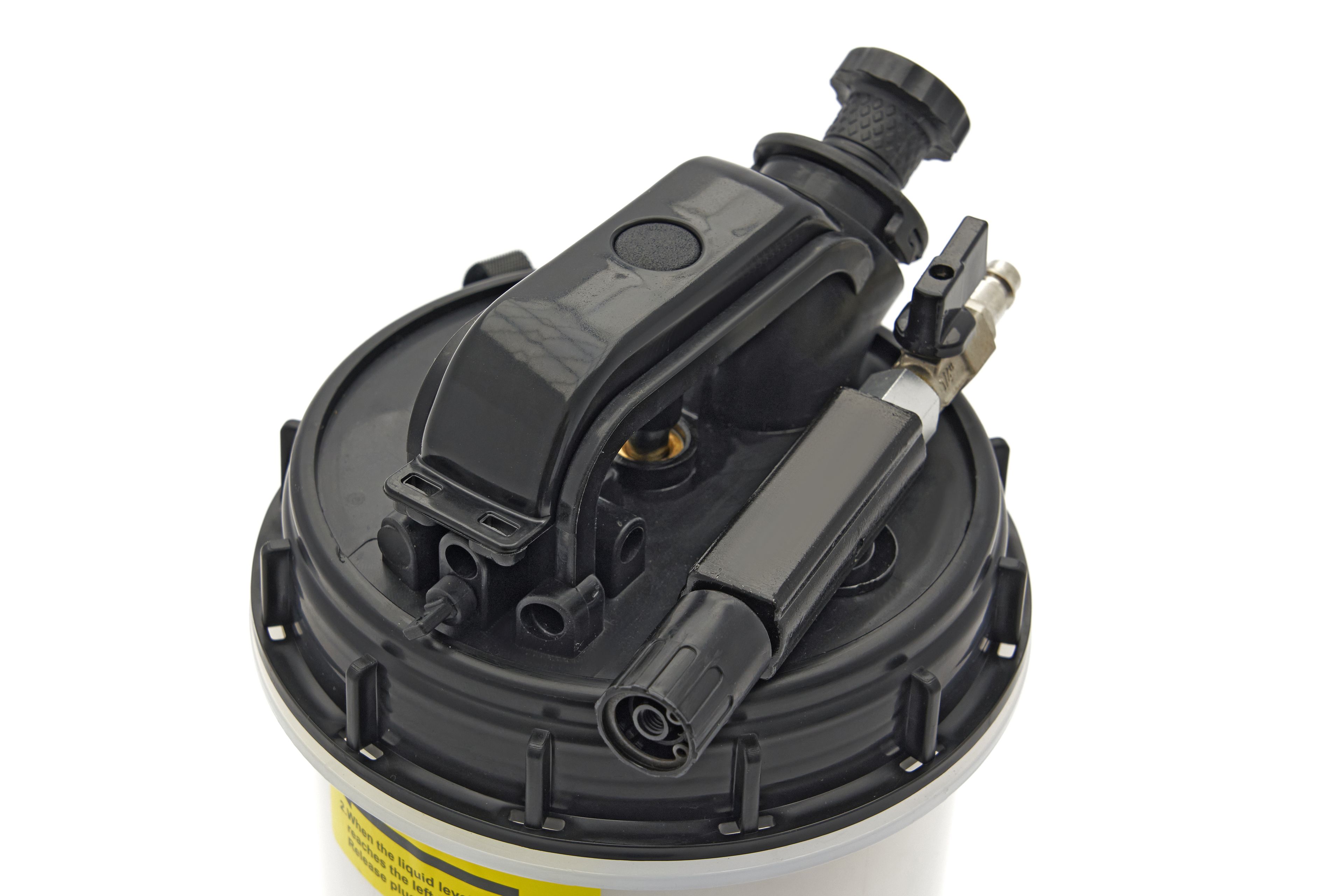 Pompe à fluide manuelle et pneumatique professionnelle de 6 litres de HBM, y compris 4 tuyaux de fluide. Image 5