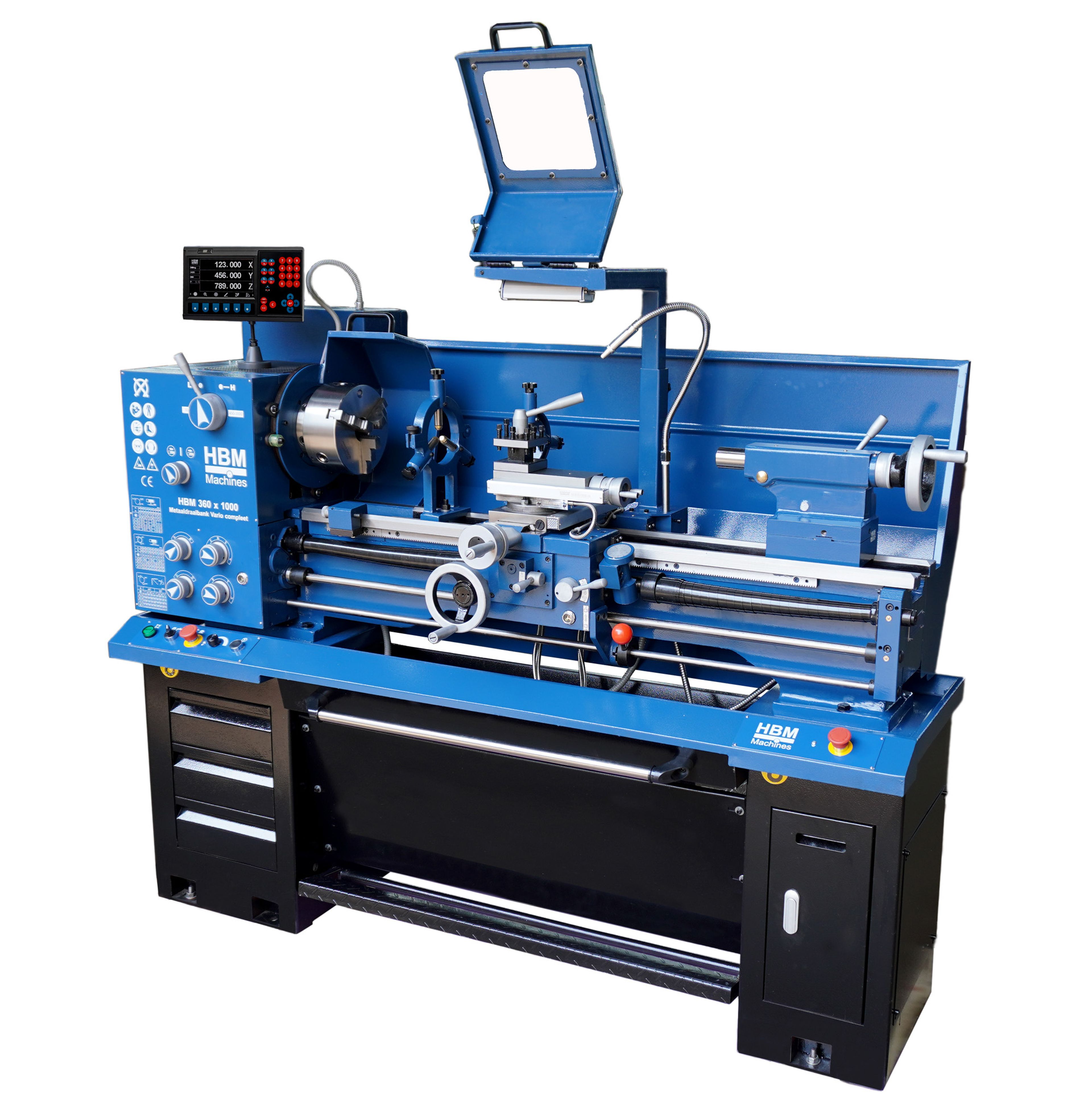 HBM torno para metal 360 x 1000 DRO vario Image 2