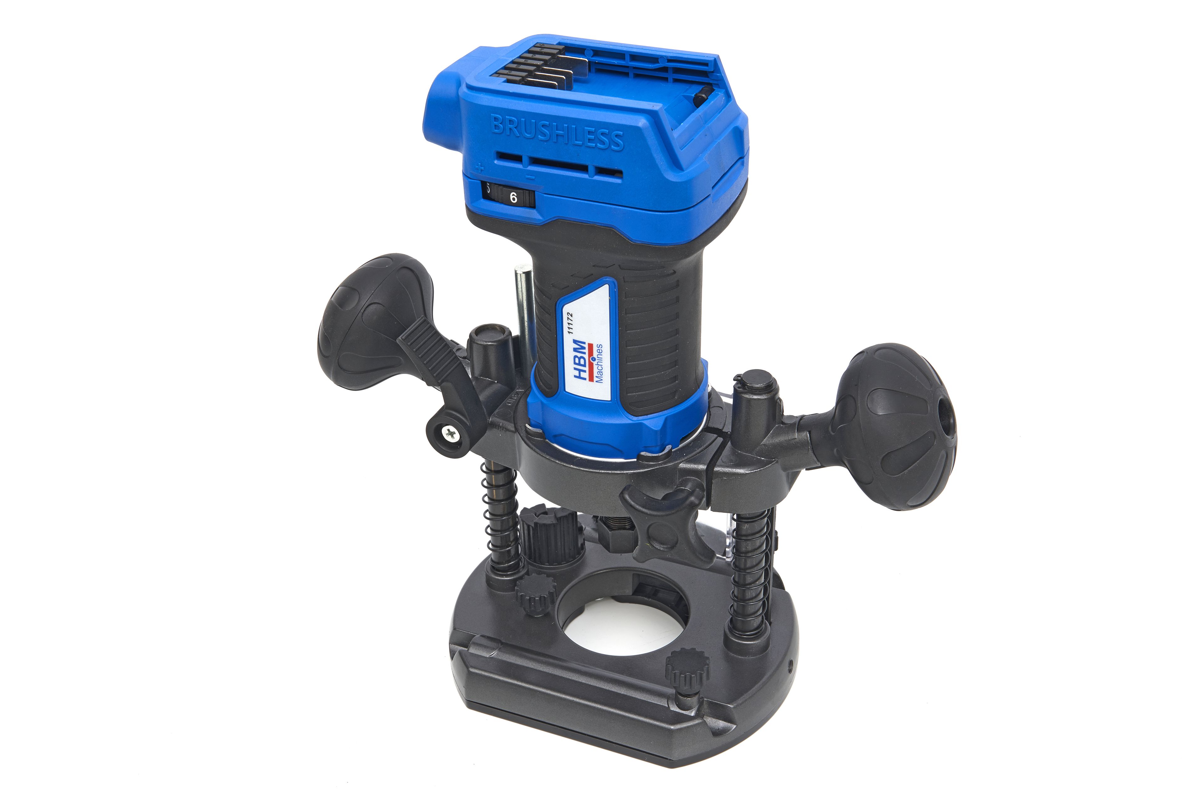 Fresatrice Professionale HBM da 20 Volt 5,0 AH Li-ion e 2 Batterie Li-ion Image 2