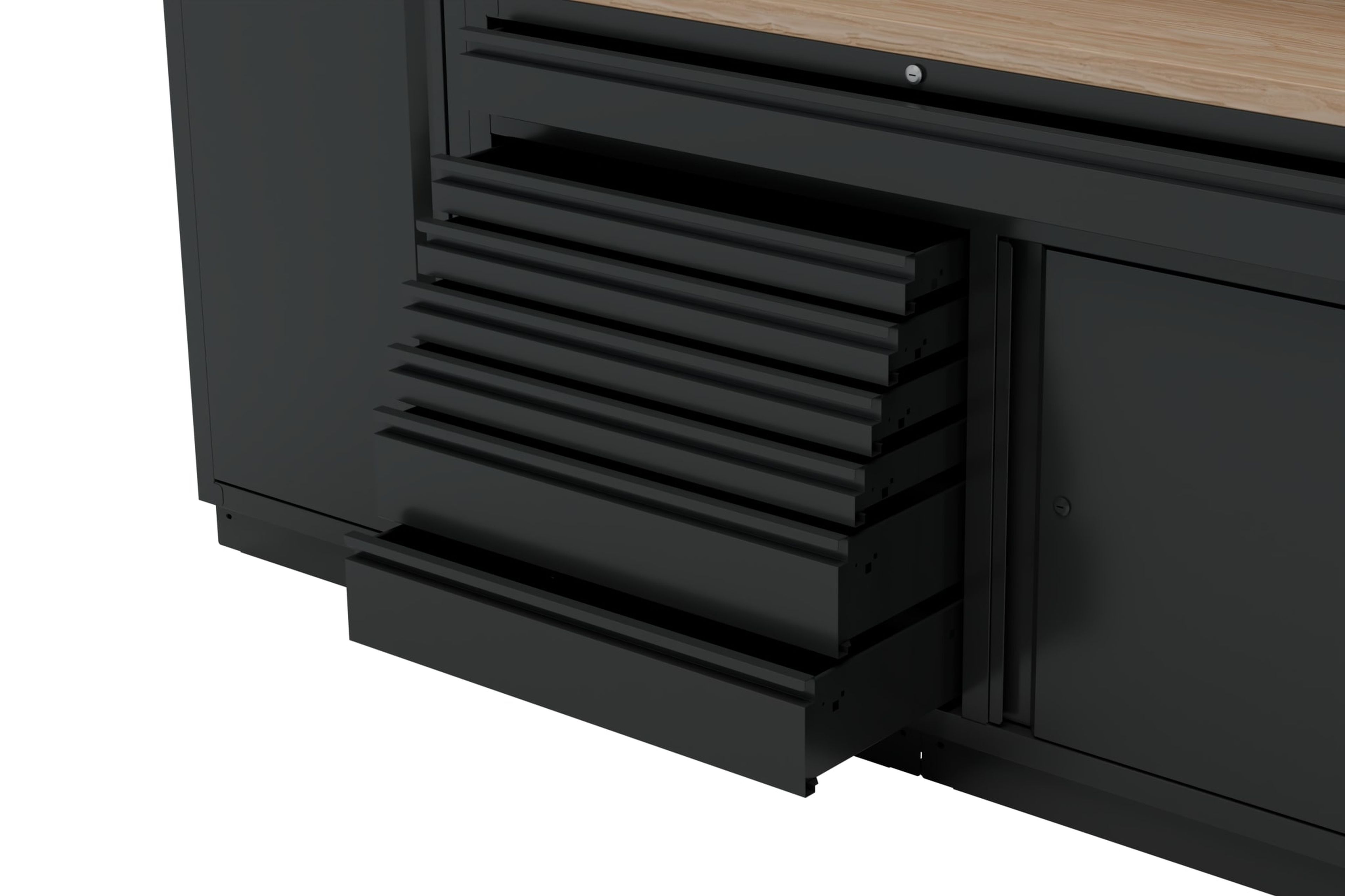 HBM modulair werkplaatssysteem 6-delig, zwart Image 6