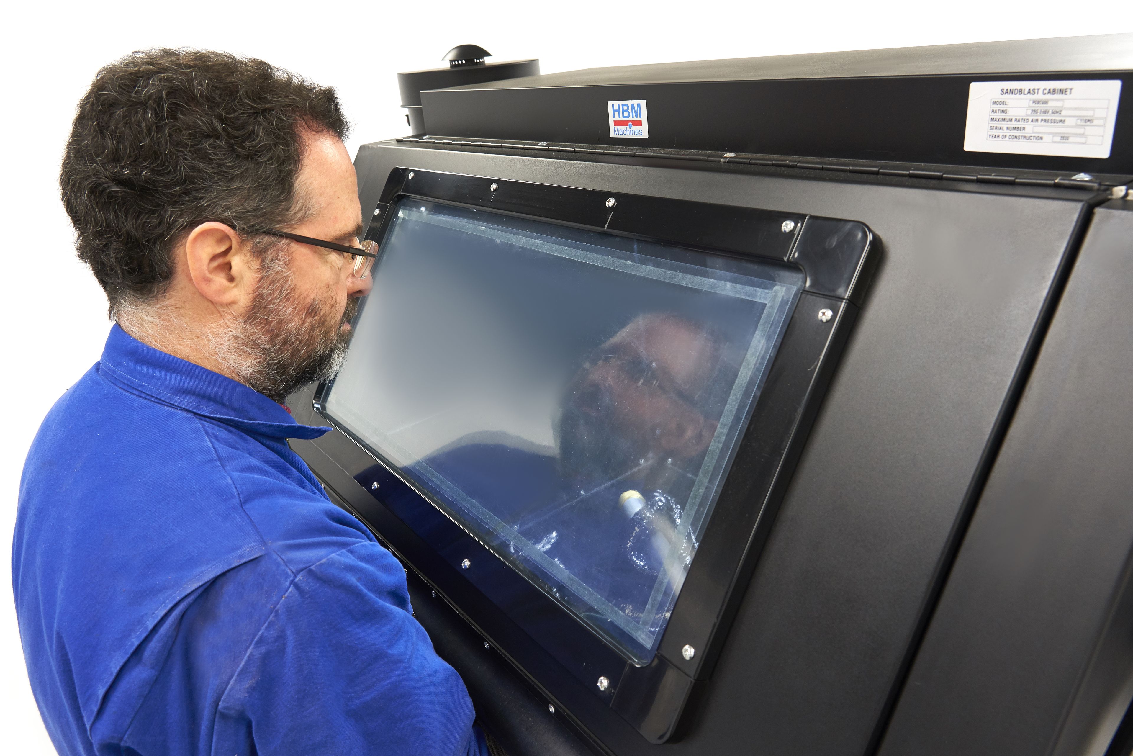 HBM SBC 990 Hochdruck Strahlkabine mit 2 Absaugungen Image 25