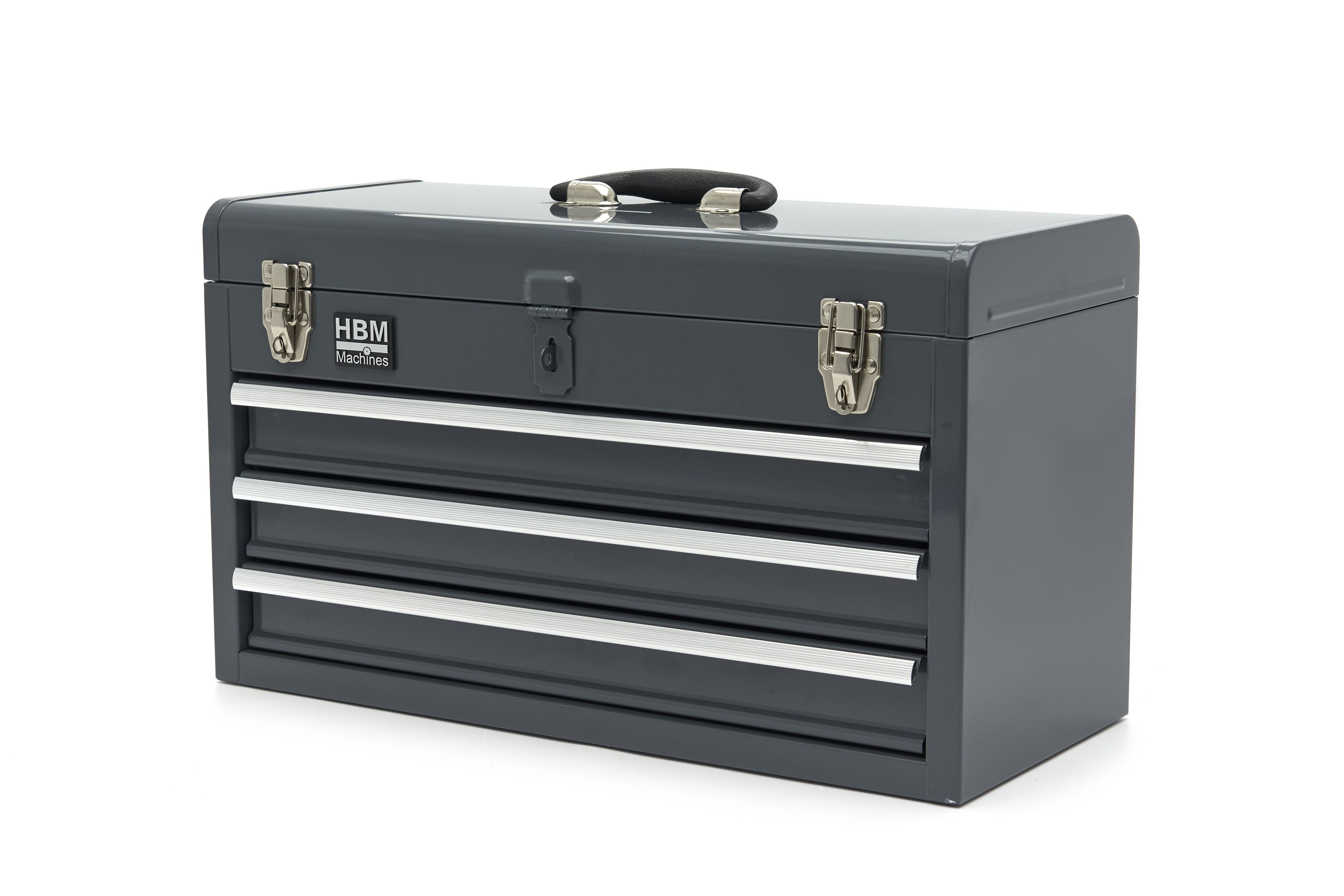 Caja de herramientas HBM con 3 cajones, gris Image 7