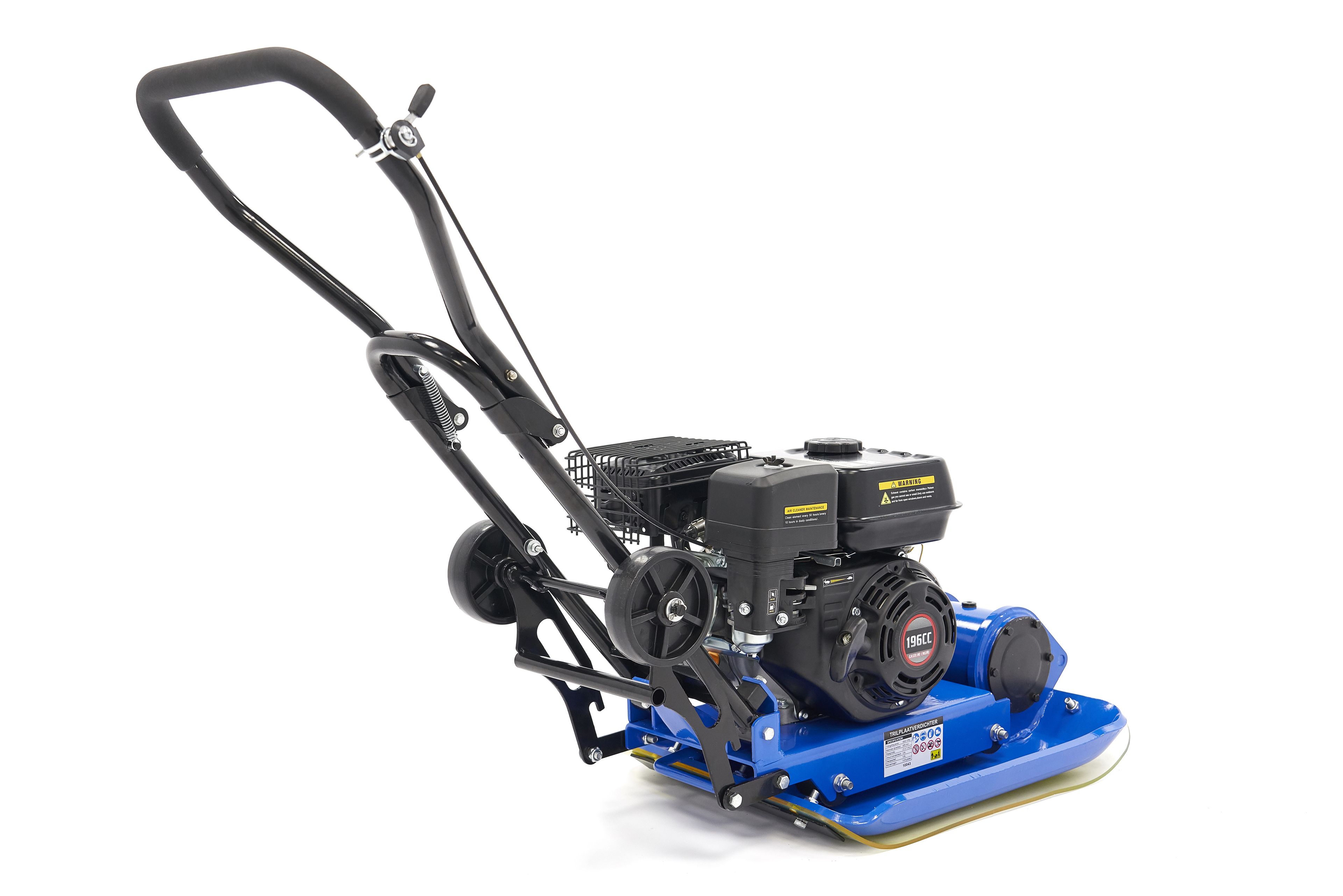 HBM 6,5 PK / 196 CC Plaque vibrante avec jeu de roues et plaque de protection de pavage 13000N Image 9