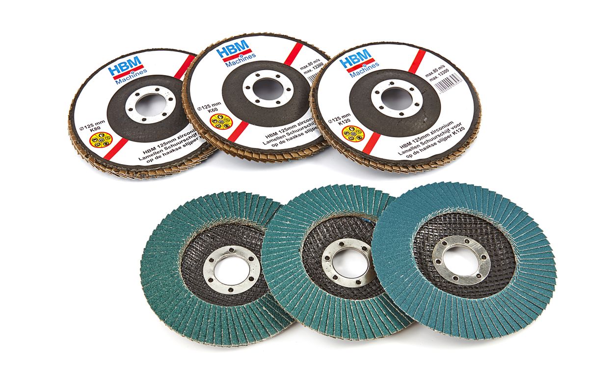 Discos de lijado de láminas de zirconio HBM