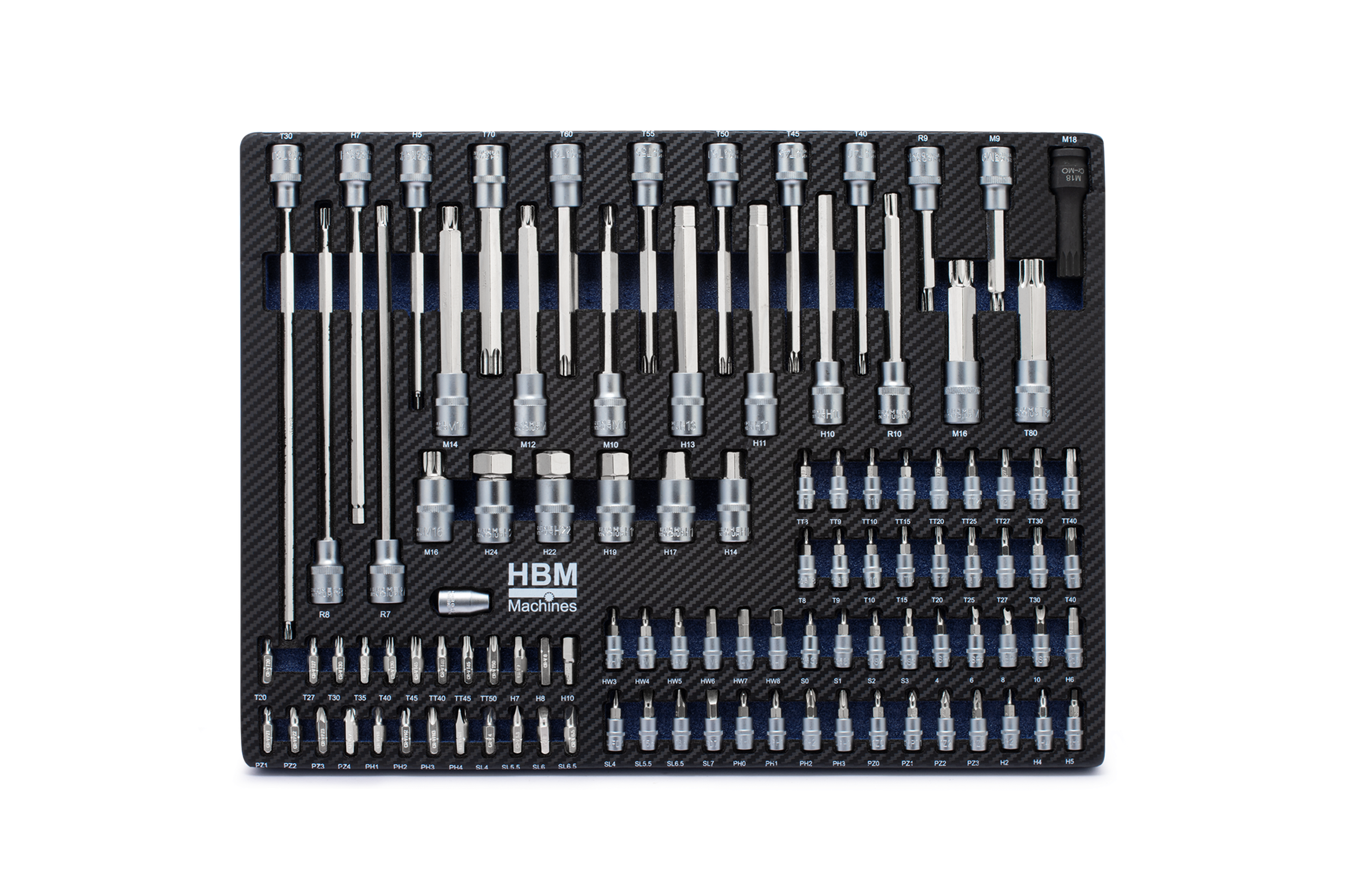 HBM inlays met gereedschapset 262-delig, voor gereedschapswagen, blauw Image 8