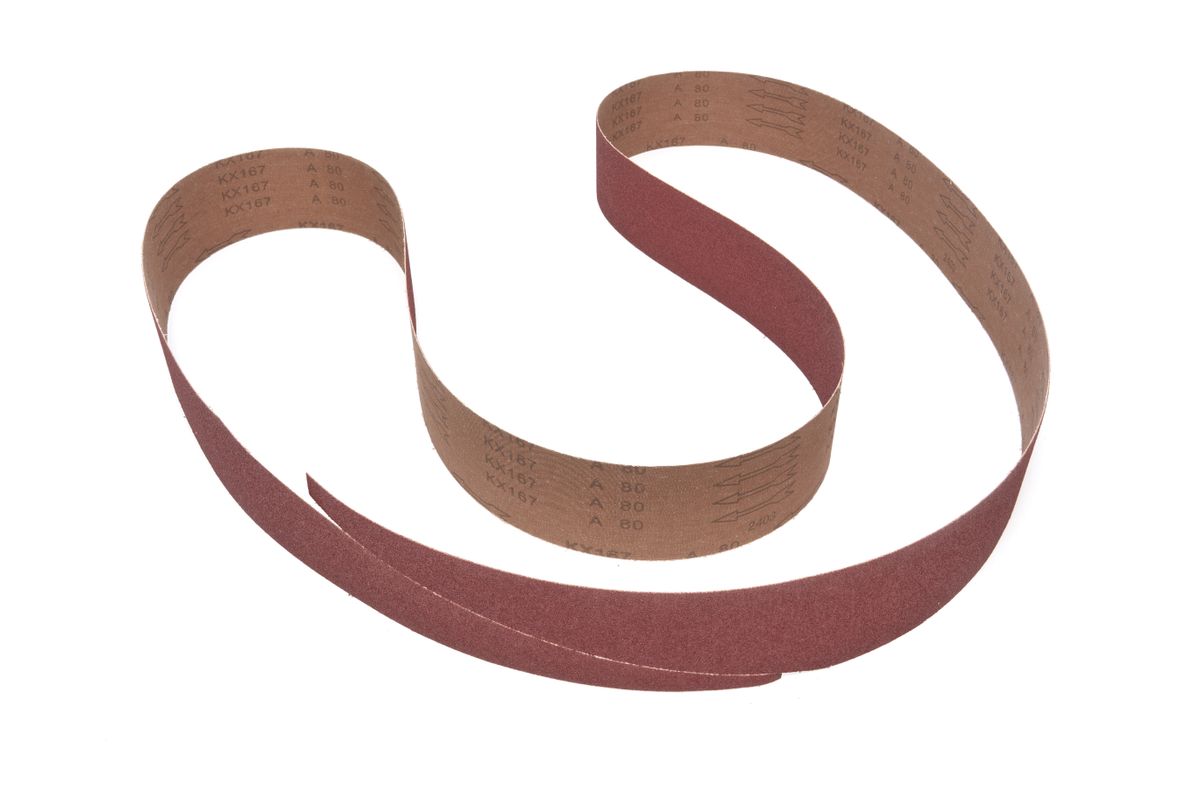 HBM banda de lijado 3156 mm grano 80 para lijadora de tambor 560 mm, juego de 5 unidades