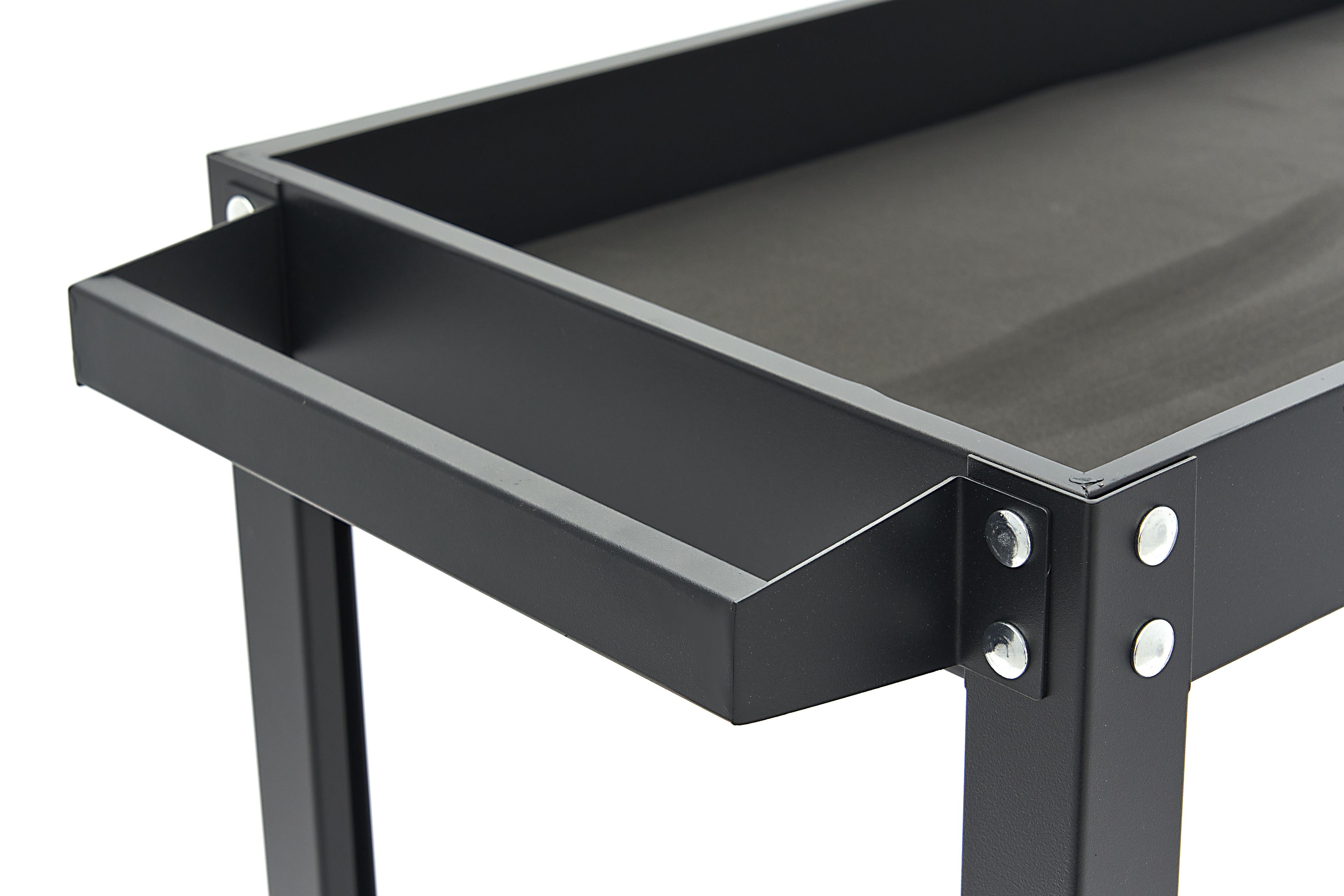 HBM carrello porta attrezzi 2 piani, nero Image 7