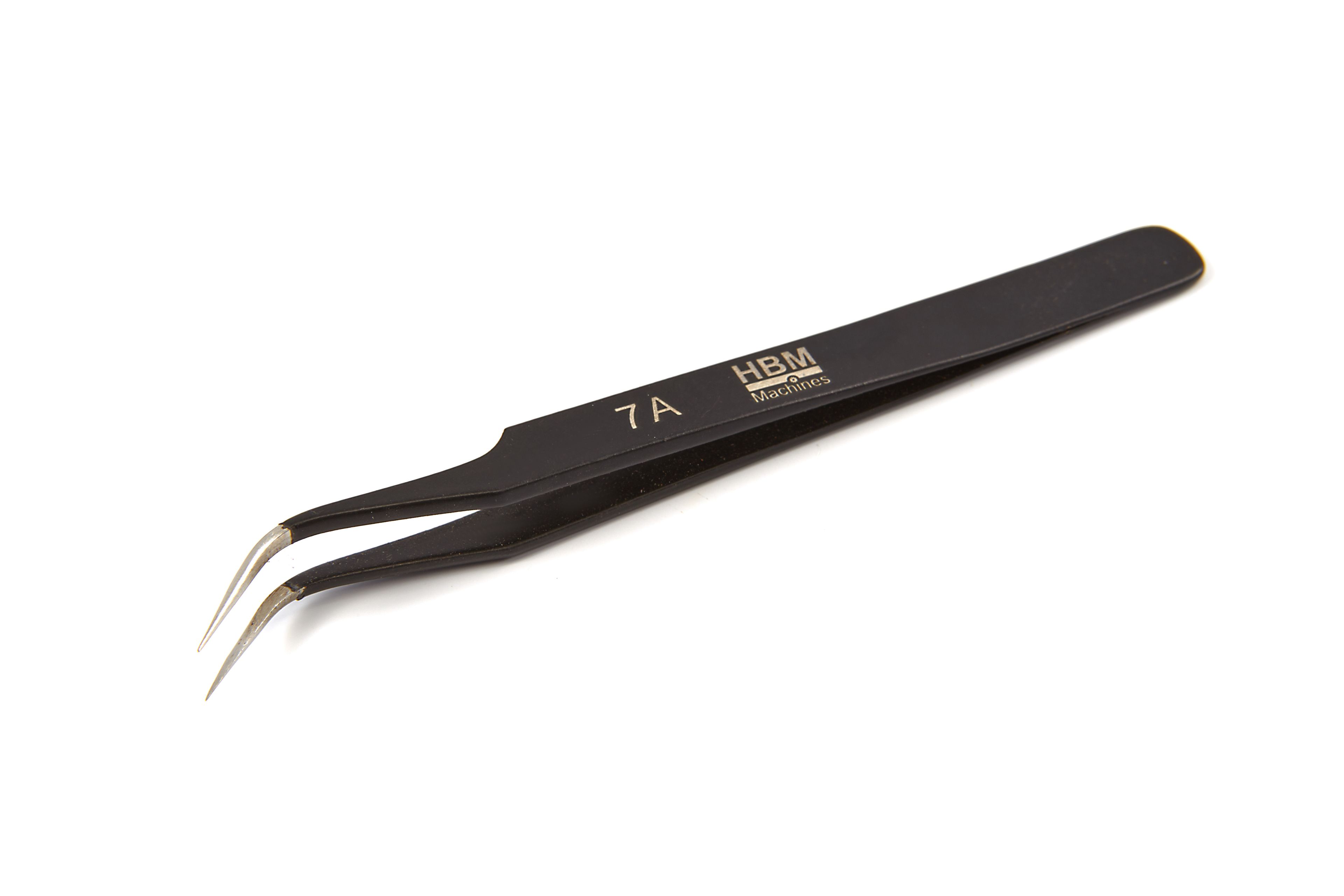 HBM Professionele Anti Magnetische RVS Pincet met Gebogen bek