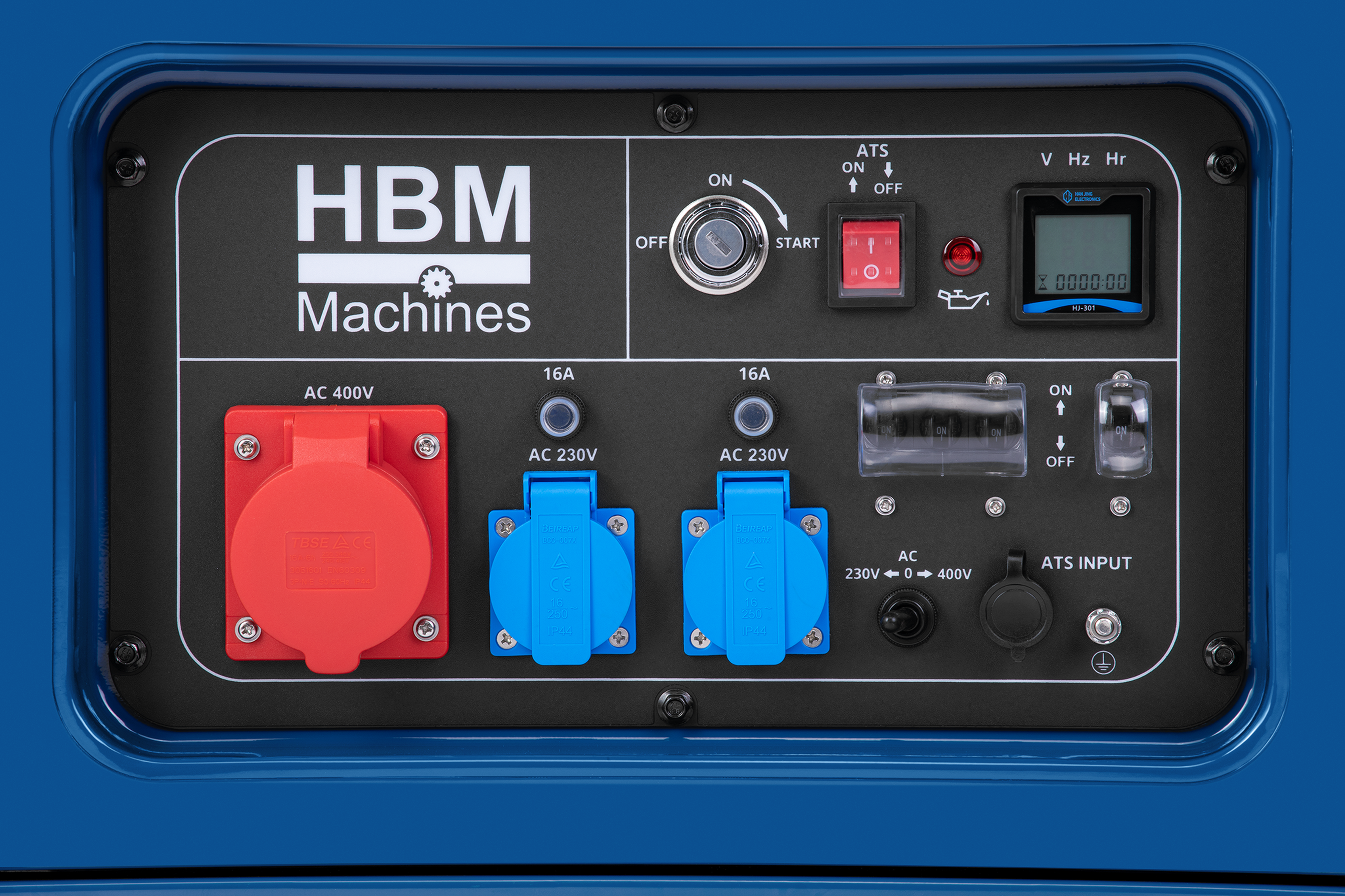 HBM générateur diesel avec moteur diesel de 532 cm³ 230V/400V 7000W Image 7