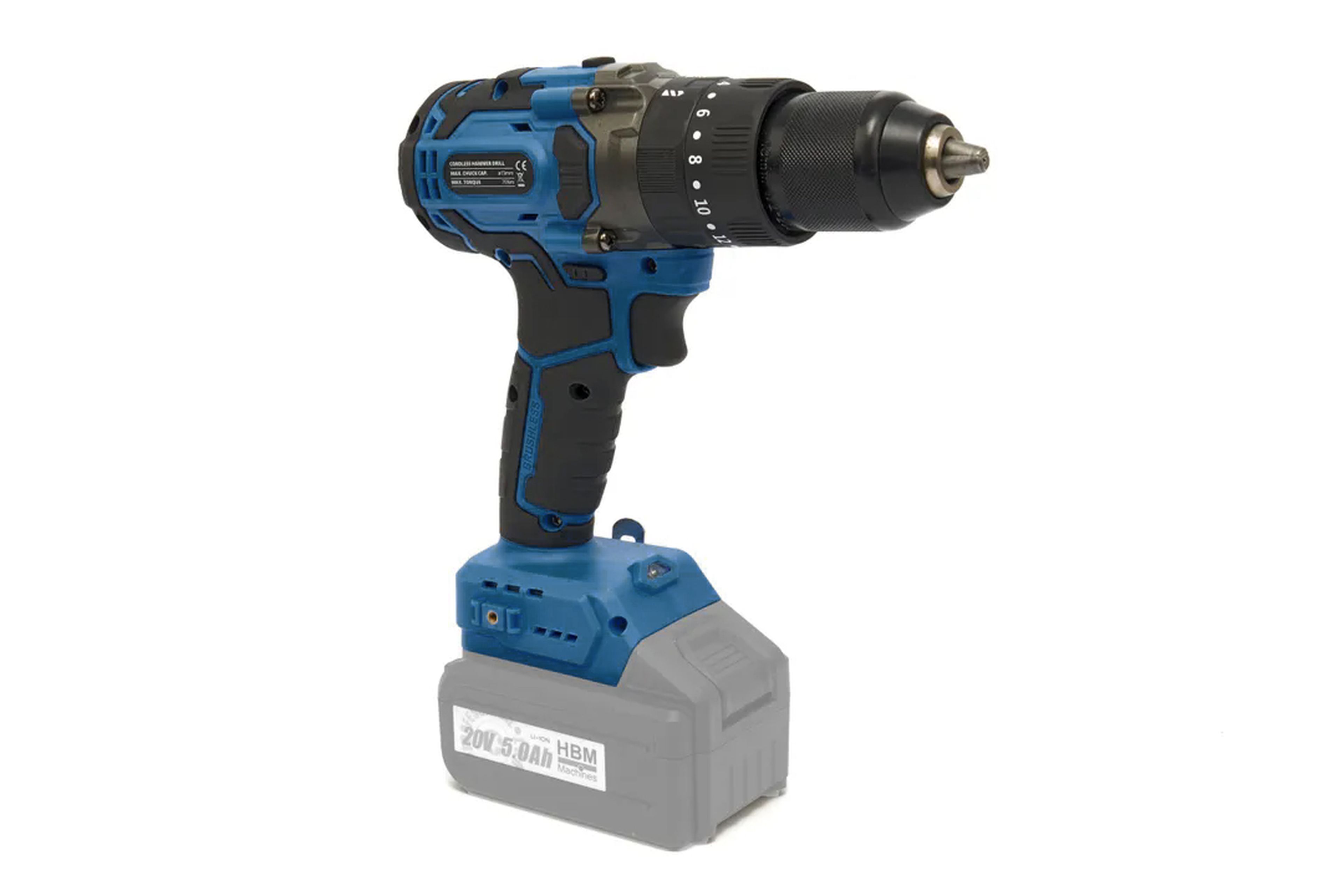 HBM accu combiset, haakse slijper, slagmoersleutel, boormachine 20 Volt Image 7