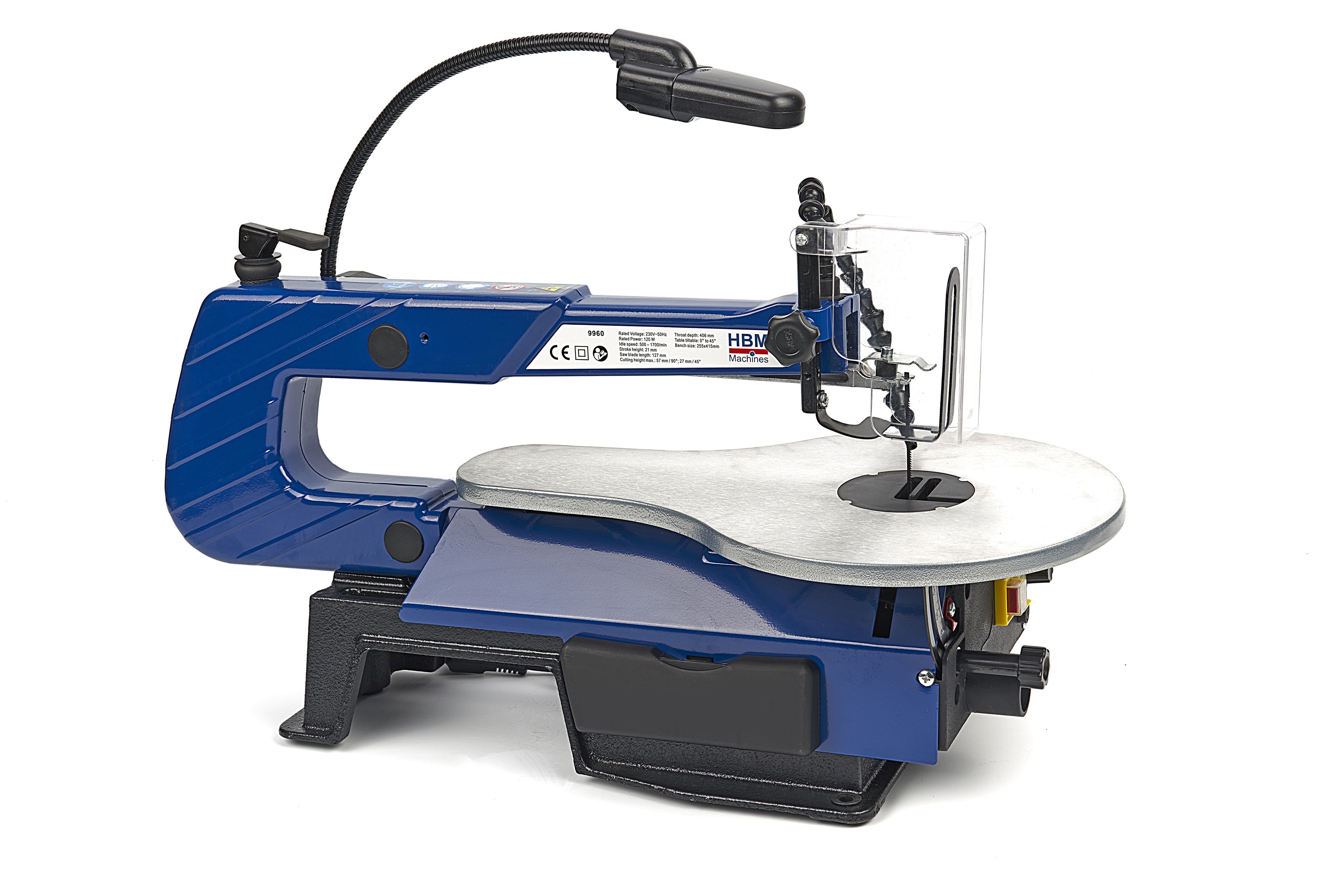 HBM Sega a traforo variabile con sistema di illuminazione e soffiaggio della polvere Image 2