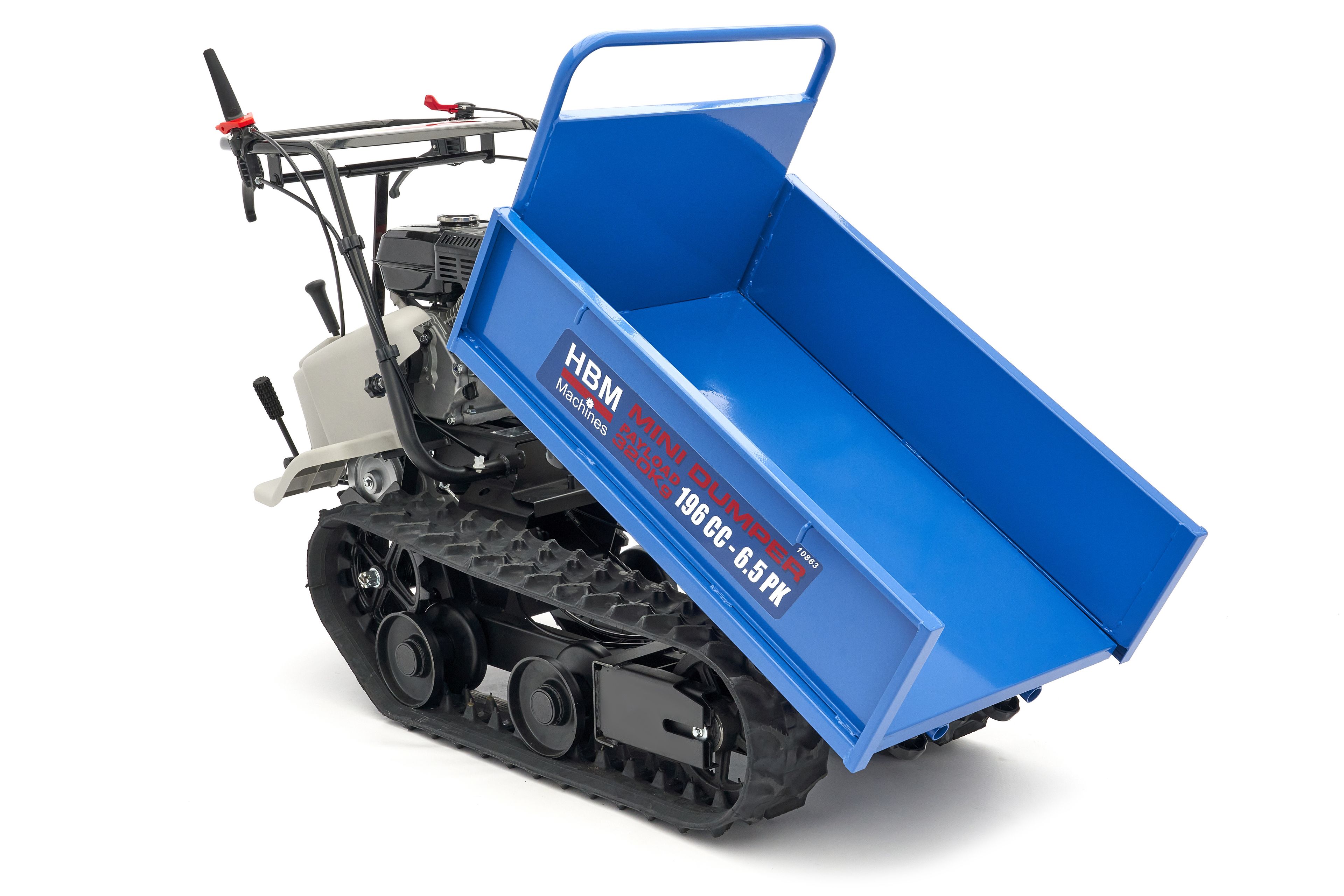 HBM Minidumper Professional 320 KG sobre orugas 196 cc - 6,5 CV Image 12