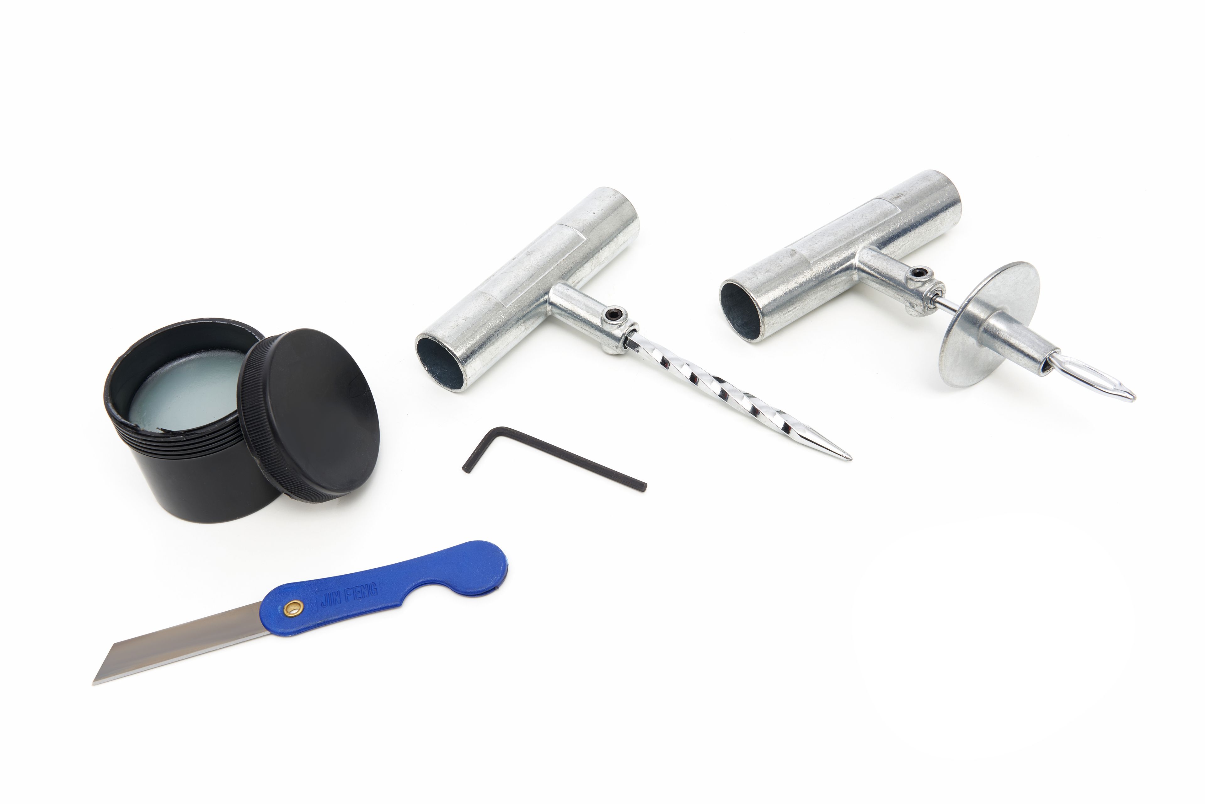Set Riparazione Pneumatici 35 Pezzi, Strisce In Gomma 100x6mm Per Auto, Moto E Furgoni Tubeless, Kit Emergenza Foratura