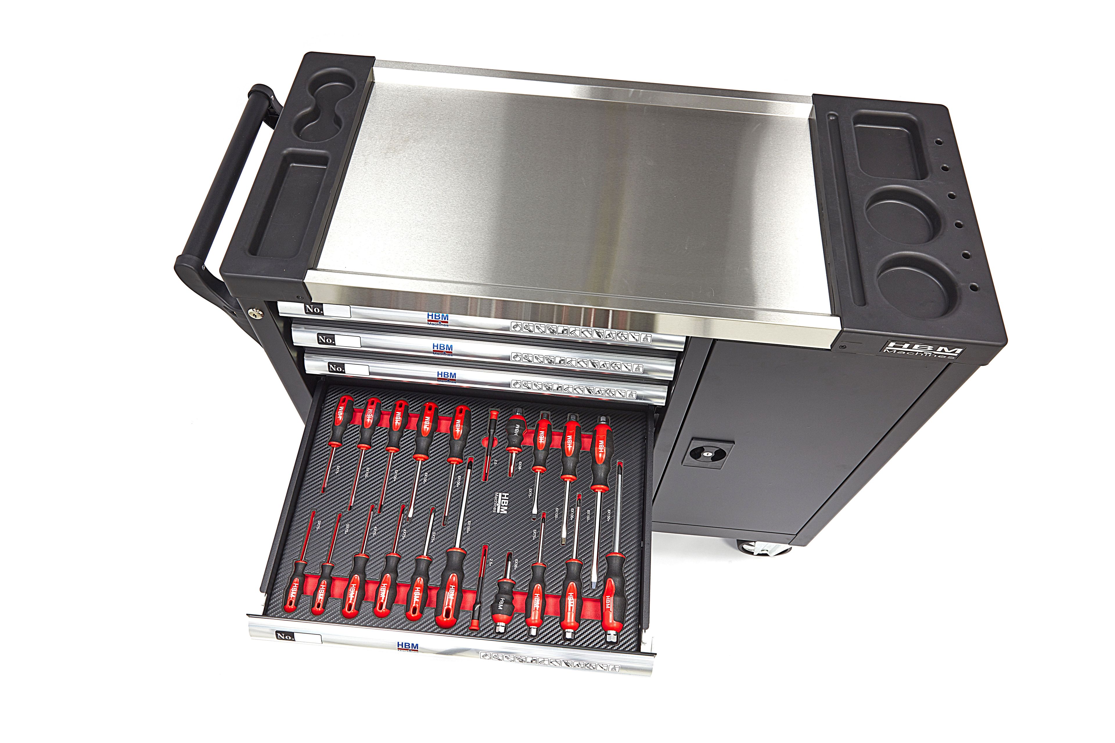 HBM XL Premium Gevulde Gereedschapswagen met Deur - 274 Delig Image 14