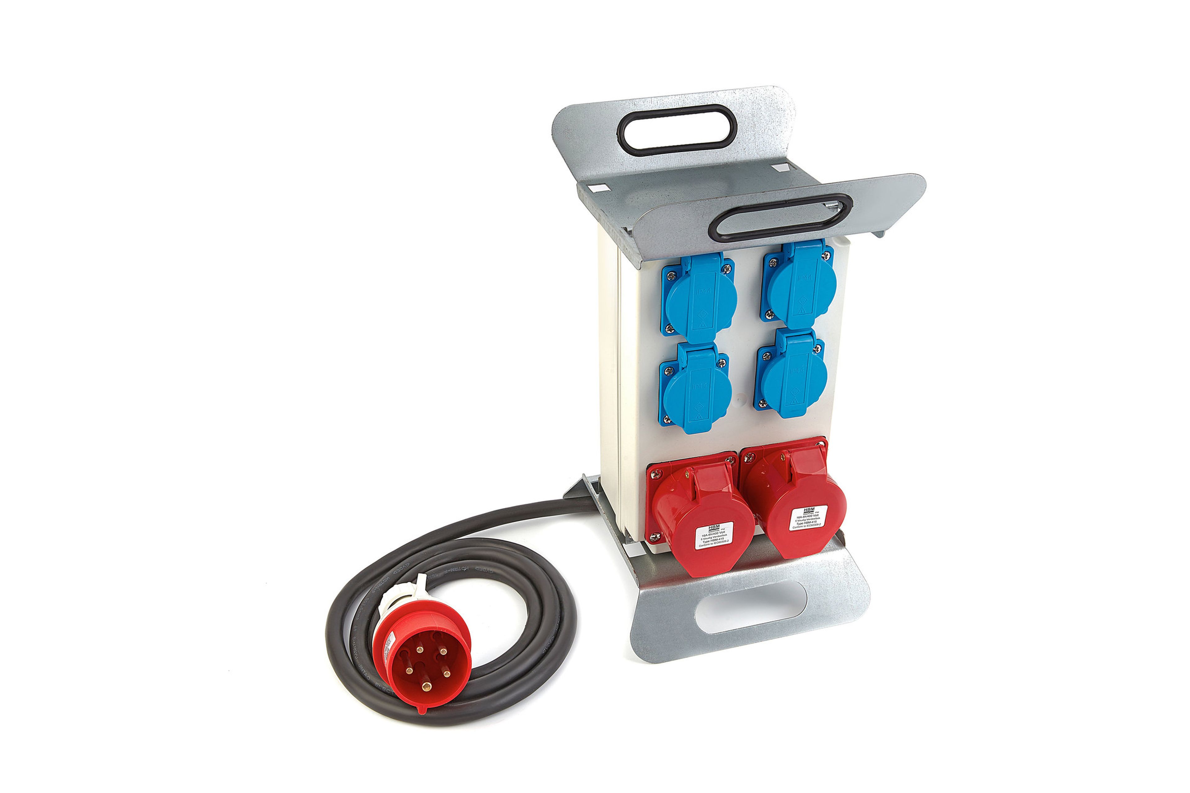 HBM 2 x 400 Volt en 4 x 230 Volt verdeelblok - Penaarde