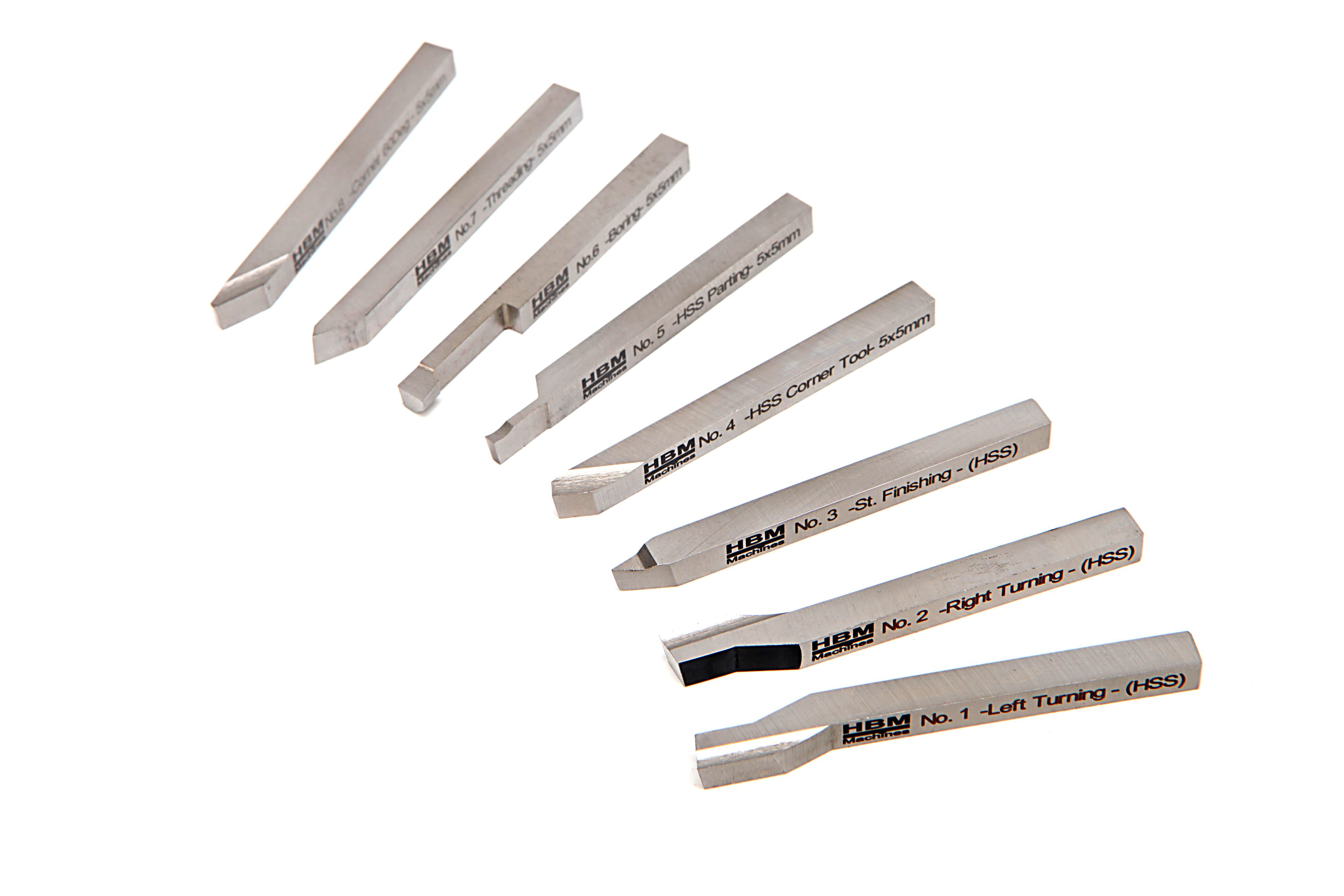 Ensemble de 8 ciseaux HSS HBM 10 mm Image 4