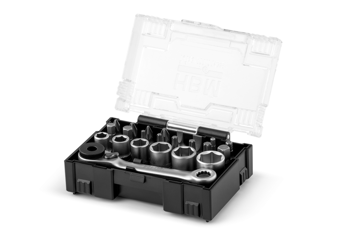 HBM Bit-Set mit Ratsche, 24-teilig