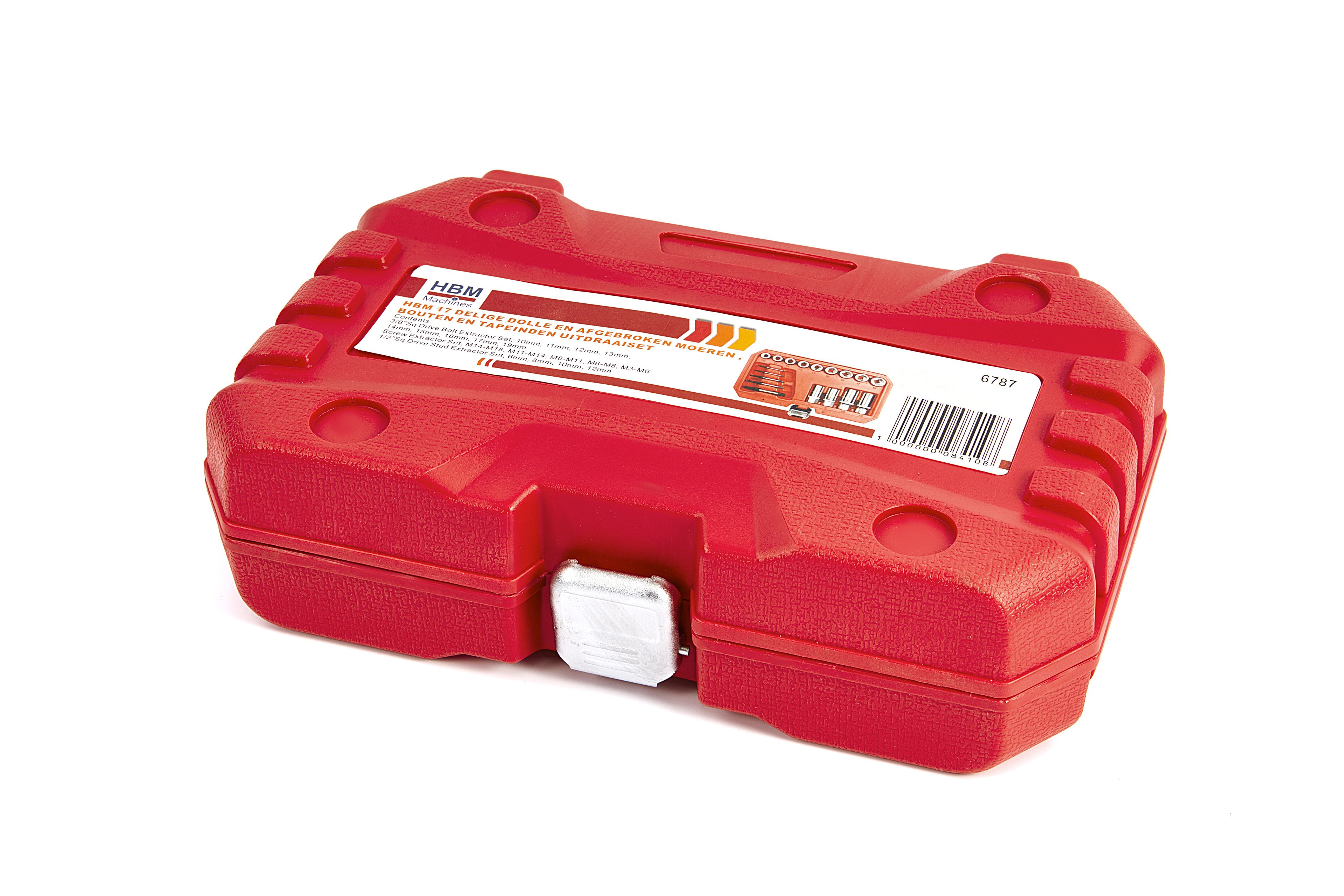Set di estrazione per dadi e bulloni rotti di 17 pezzi HBM Image 7