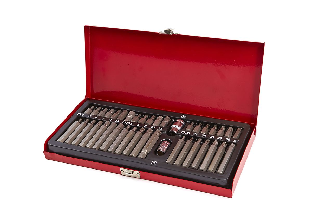 HBM 40-teiliger Sechskant,, Torx- und Vielzahn-Bit-Satz