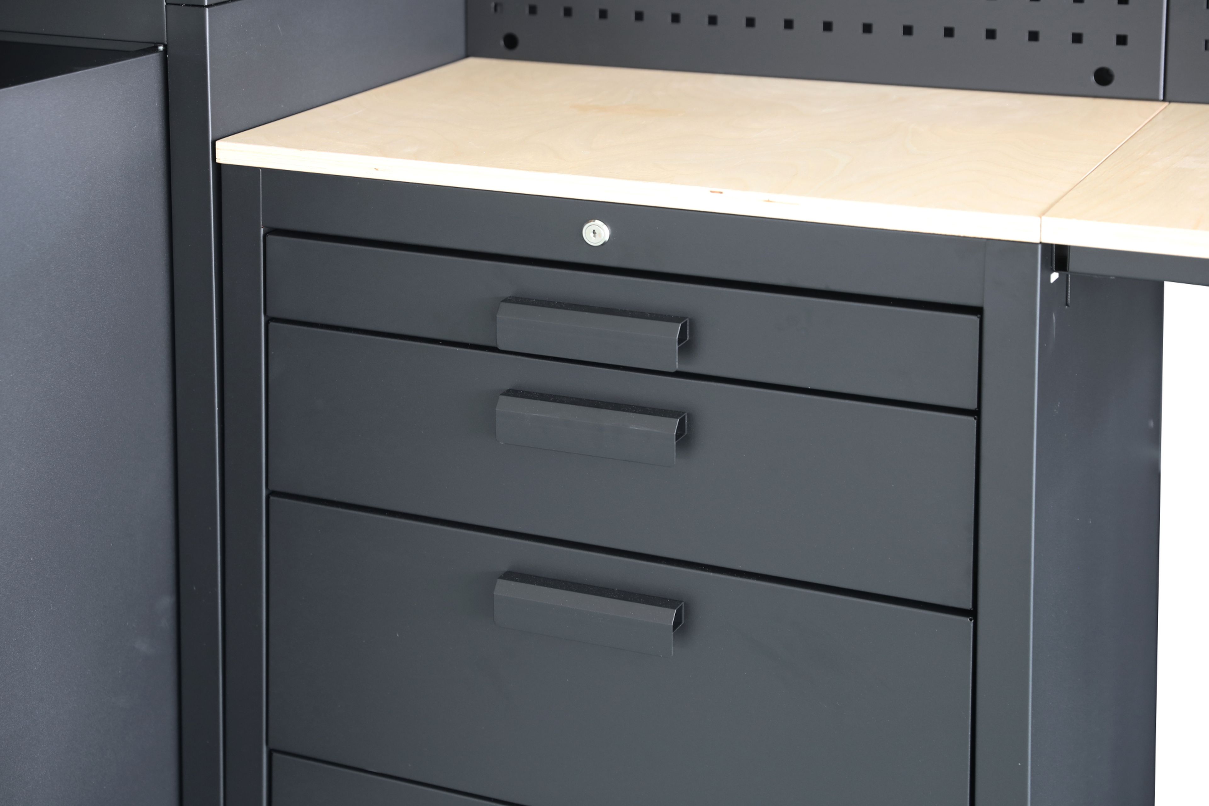 HBM premium werkplaatssysteem, 8-delig, mat zwart Image 7