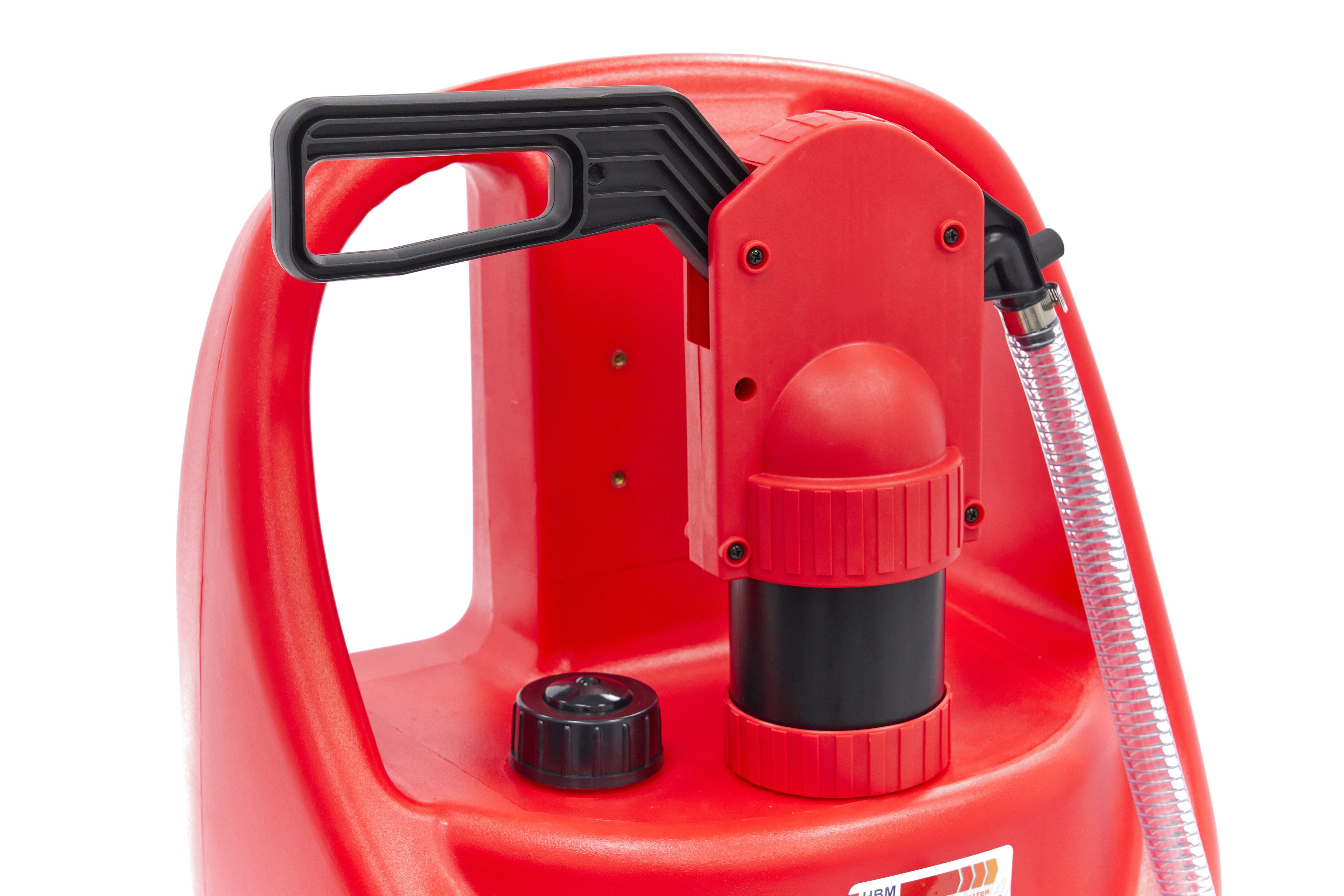 HBM serbatoio di stoccaggio mobile professionale da 75 litri con pompa manuale per benzina, diesel e oli Image 4