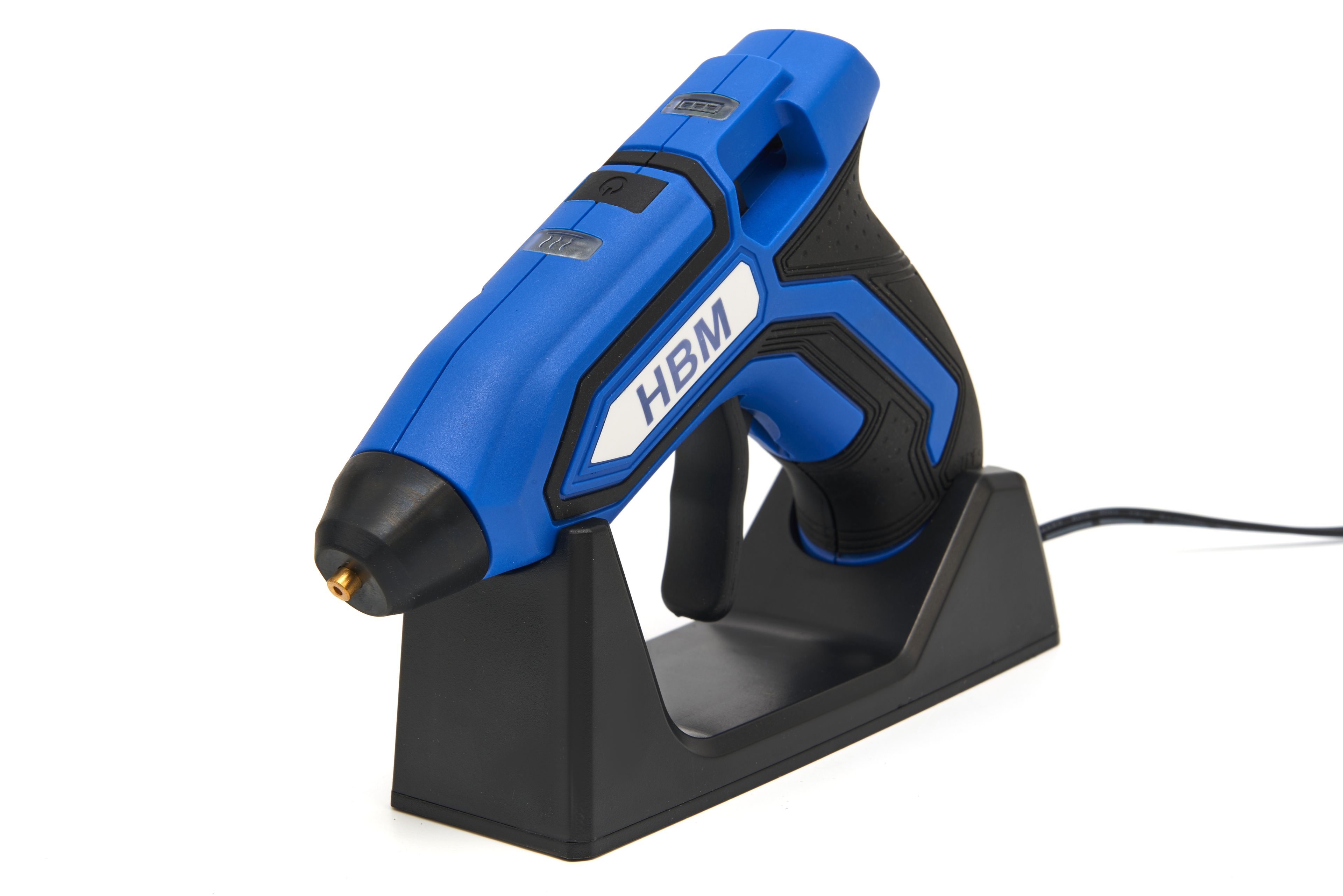 HBM 3.7V Pistola per Colla Ricaricabile Inclusa Standard e 10 Cartucce di Colla