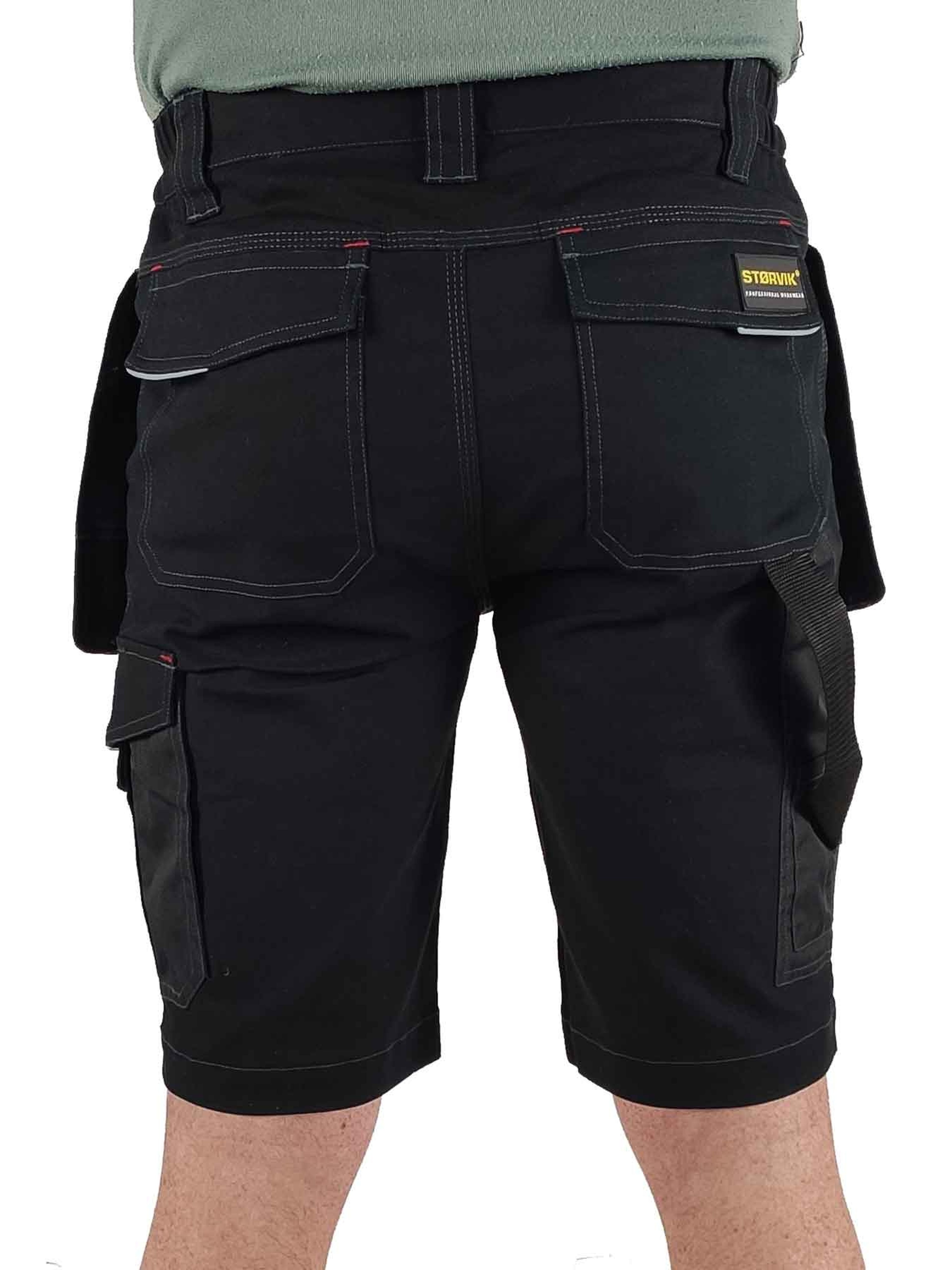 Kurze Stretch-Arbeitshose Storvik Thijs Schwarz L Image 7