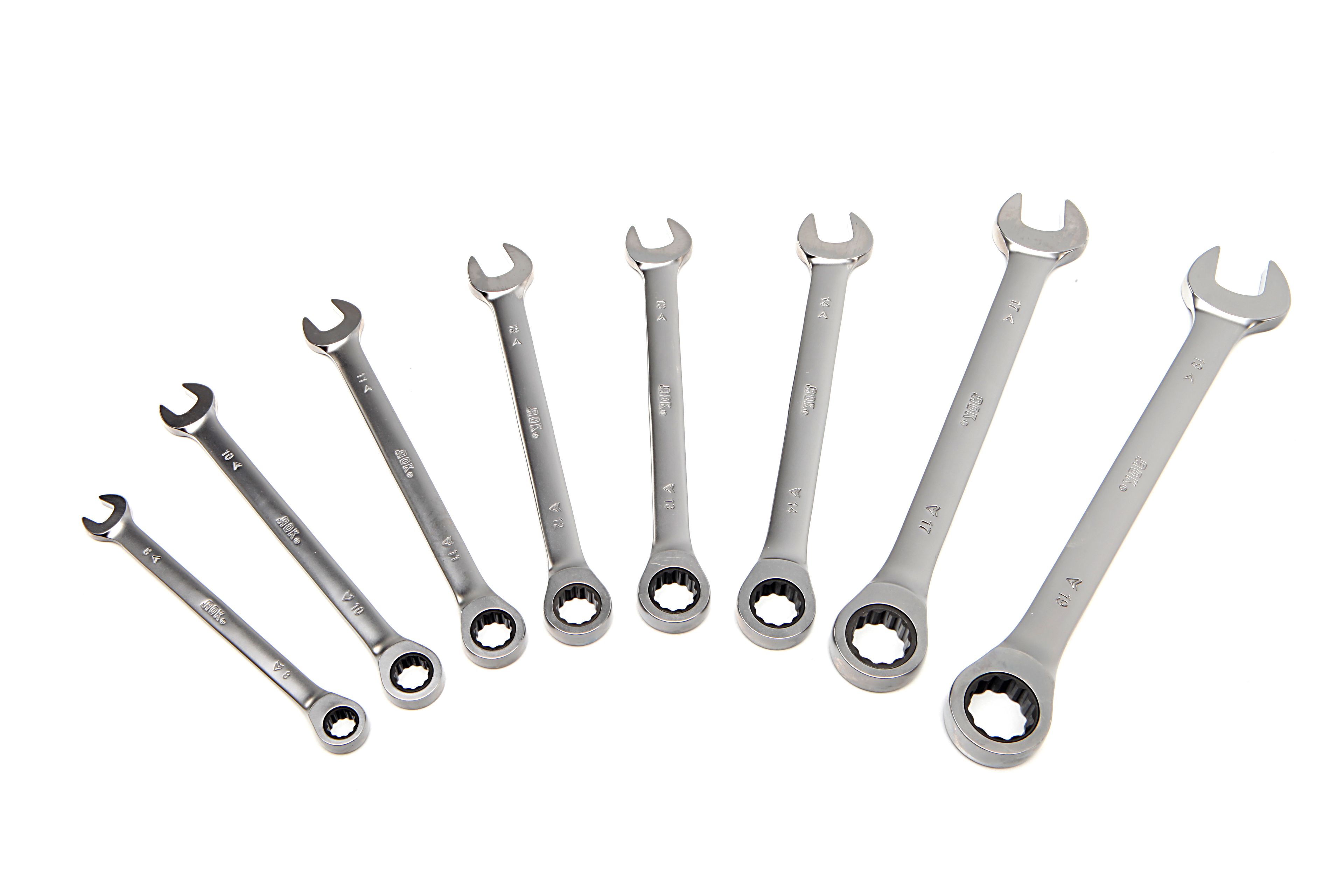 AOK 8 Delige Professionele Ring, Ratelset, Steeksleutelset Image 2