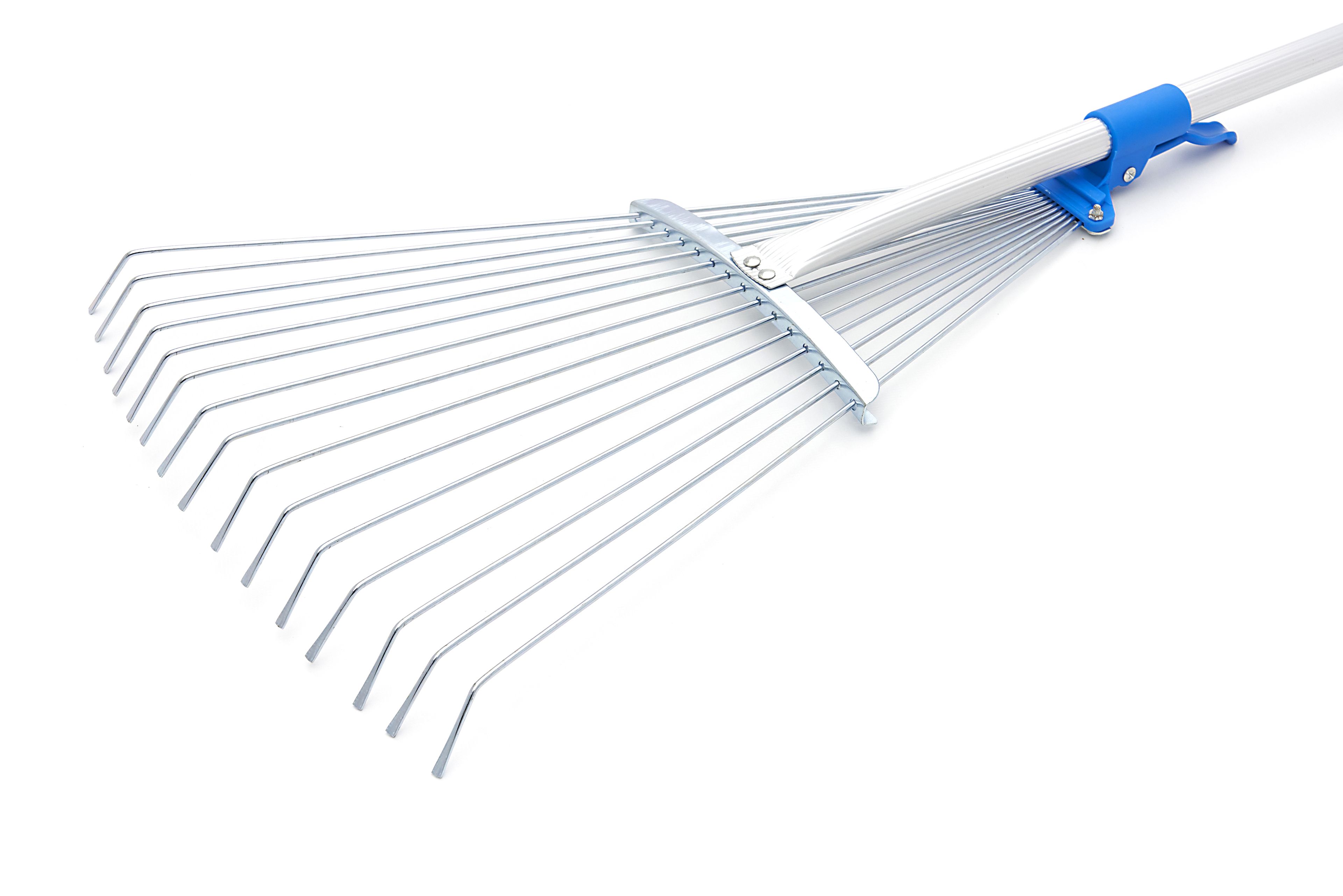 HBM 74-155 cm Rastrillo Telescópico para Hojas / Rastrillo de Césped con 15 Dientes Image 3