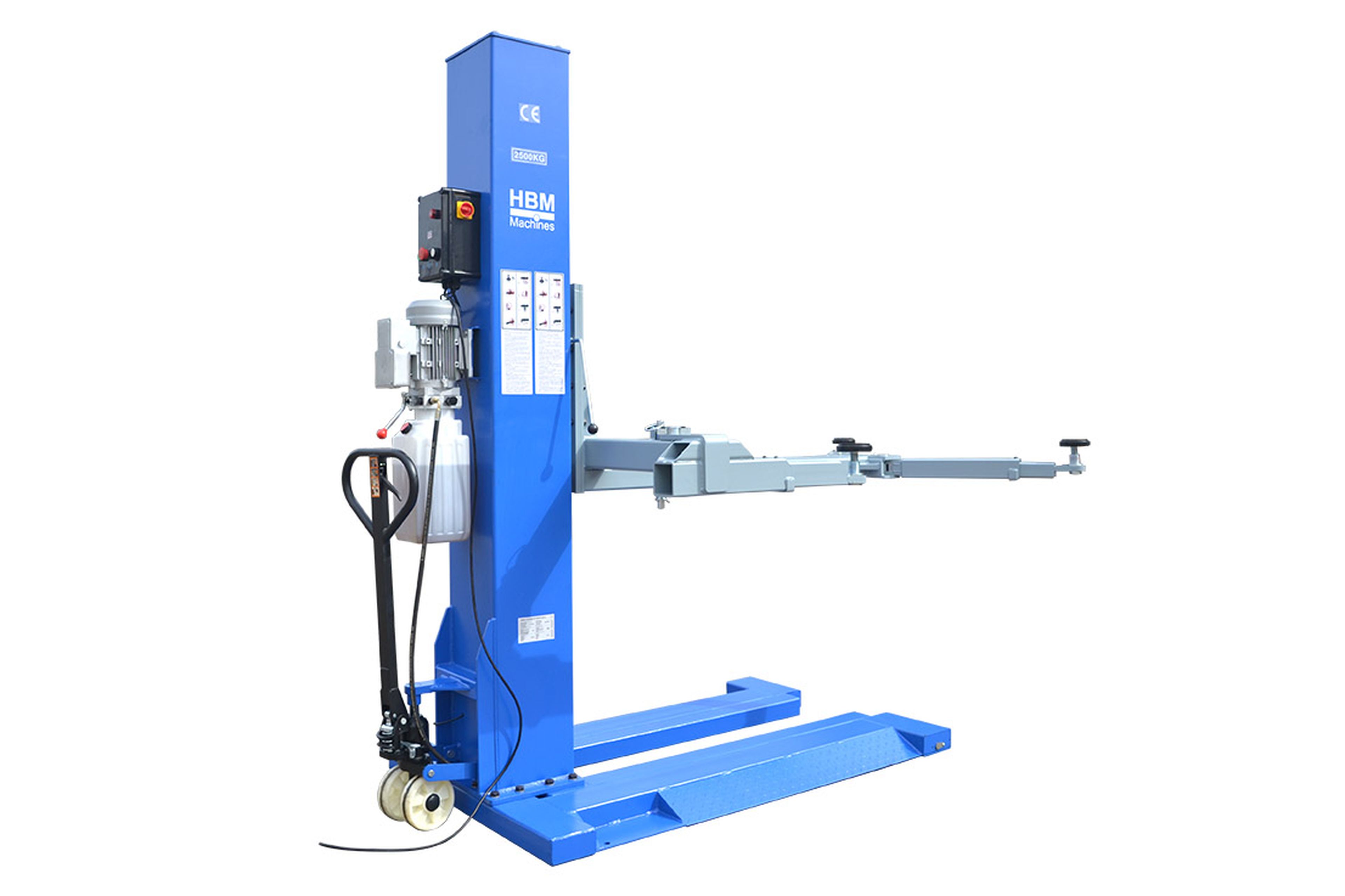 Elevador Móvil de 1 Columna HBM con Desbloqueo Electrónico 2500 Kg Image 3